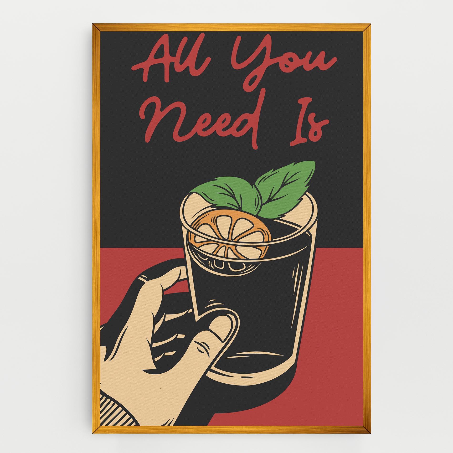 Картина на платно All U Need mockup 0