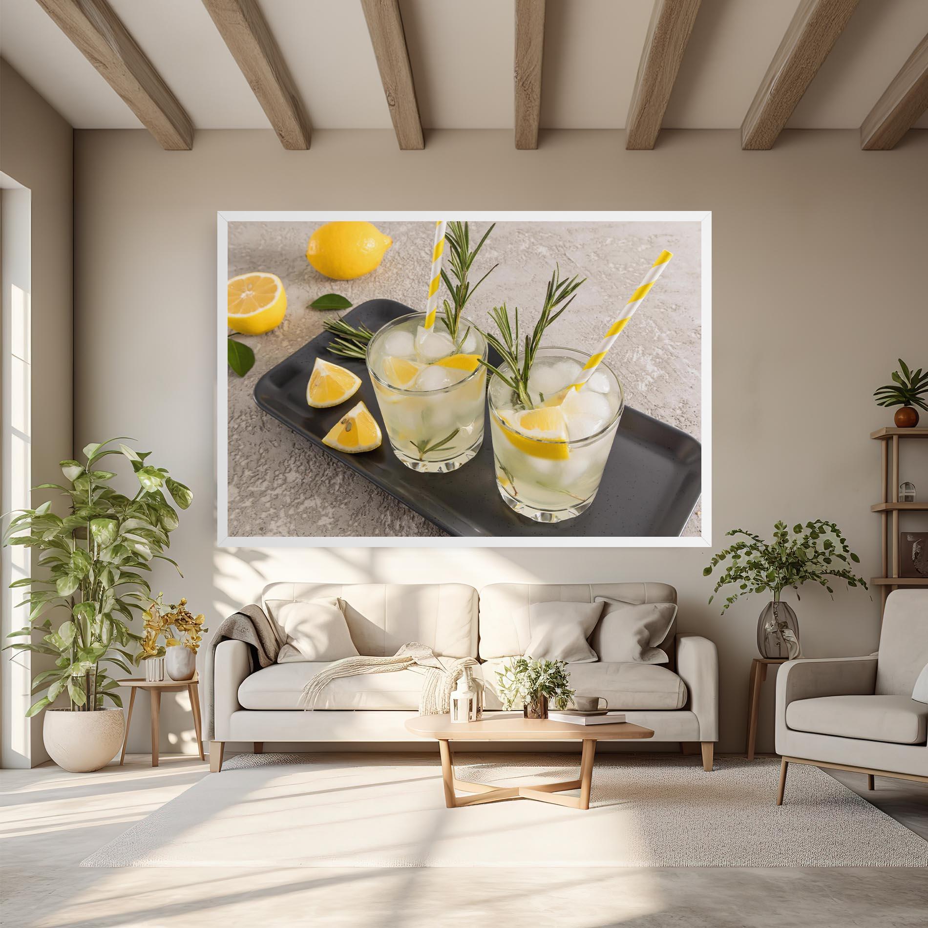 Картина на платно Fruit Vitamin Water mockup 6