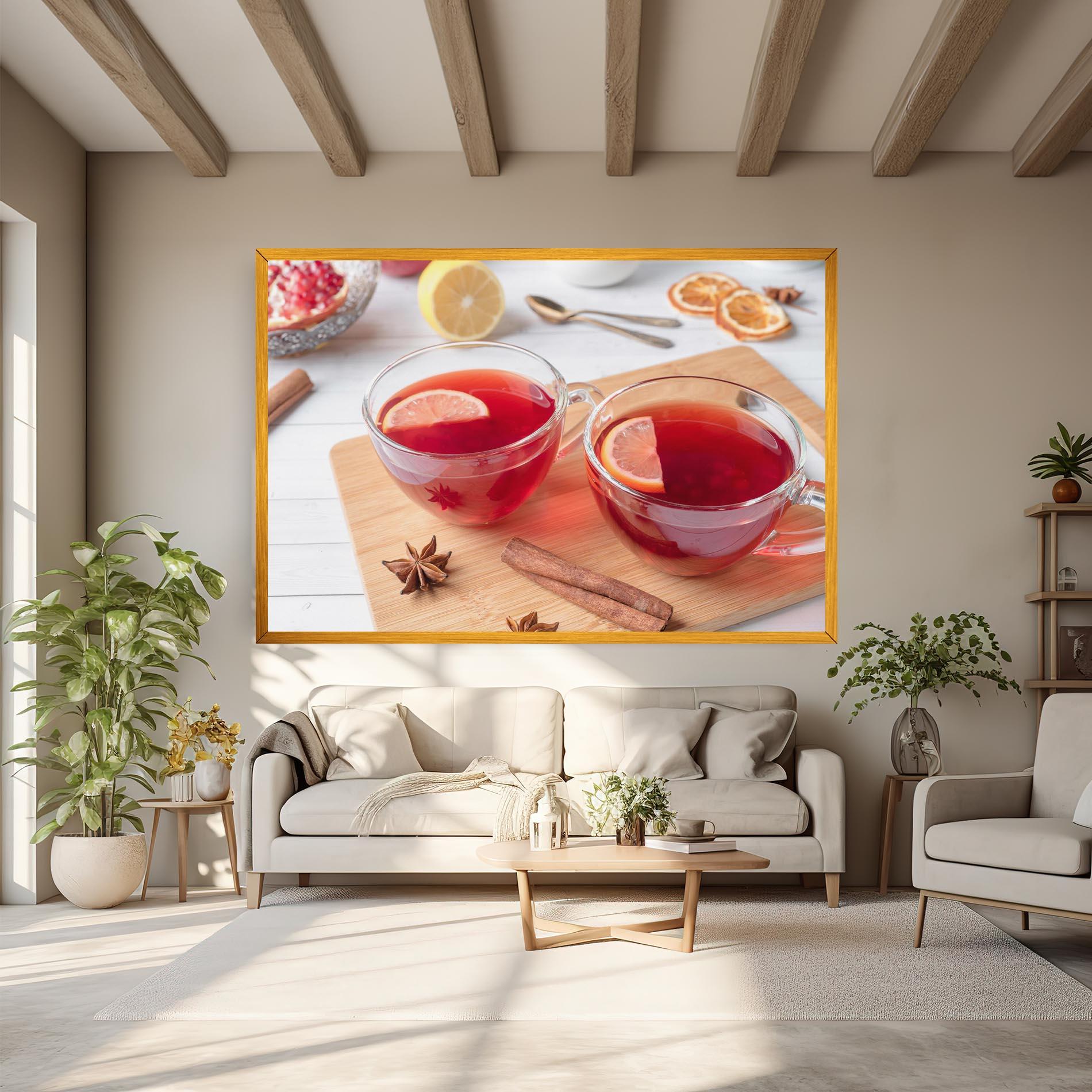 Картина на платно Pomegranate Lemon mockup 6