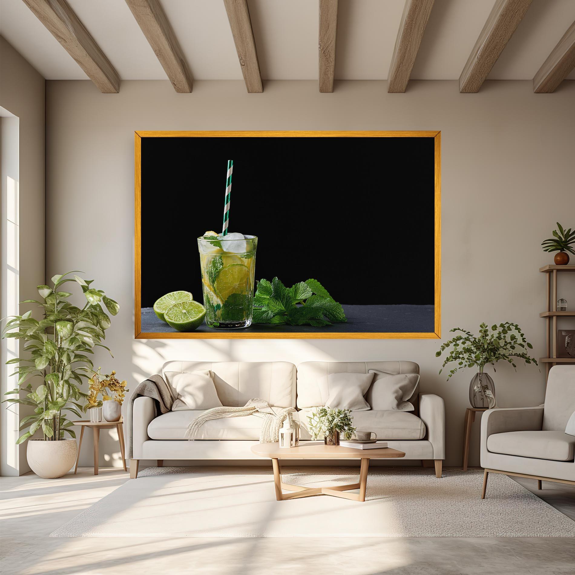 Картина на платно Refreshing Drink mockup 6