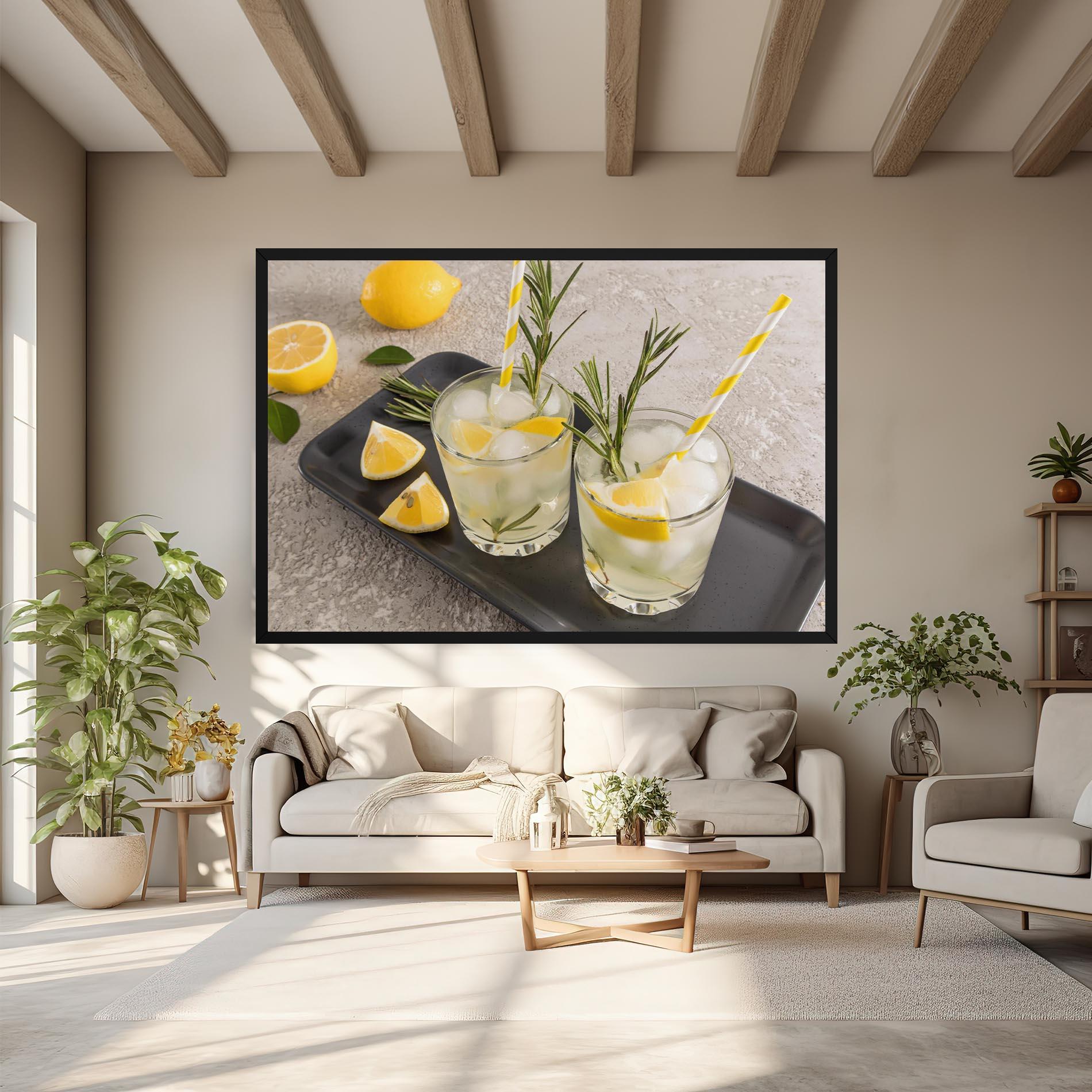 Картина на платно Fruit Vitamin Water mockup 6