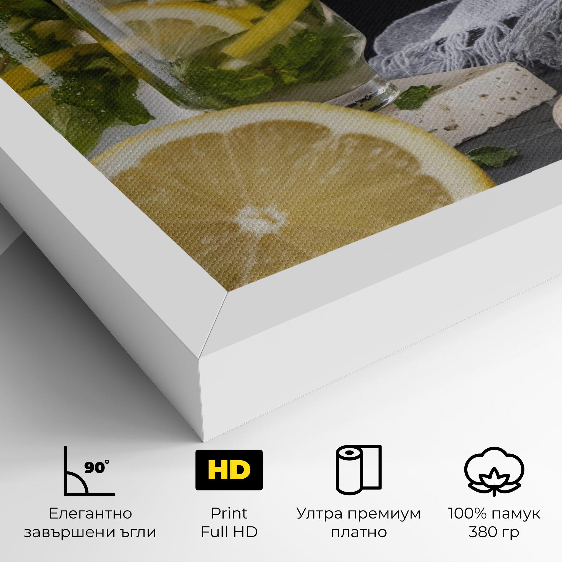 Картина на платно Ginger Lemonade mockup 4