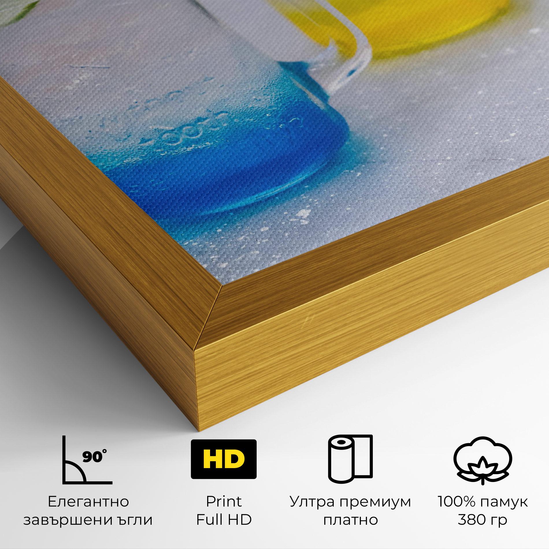 Картина на платно Colorful Italian Soda mockup 4