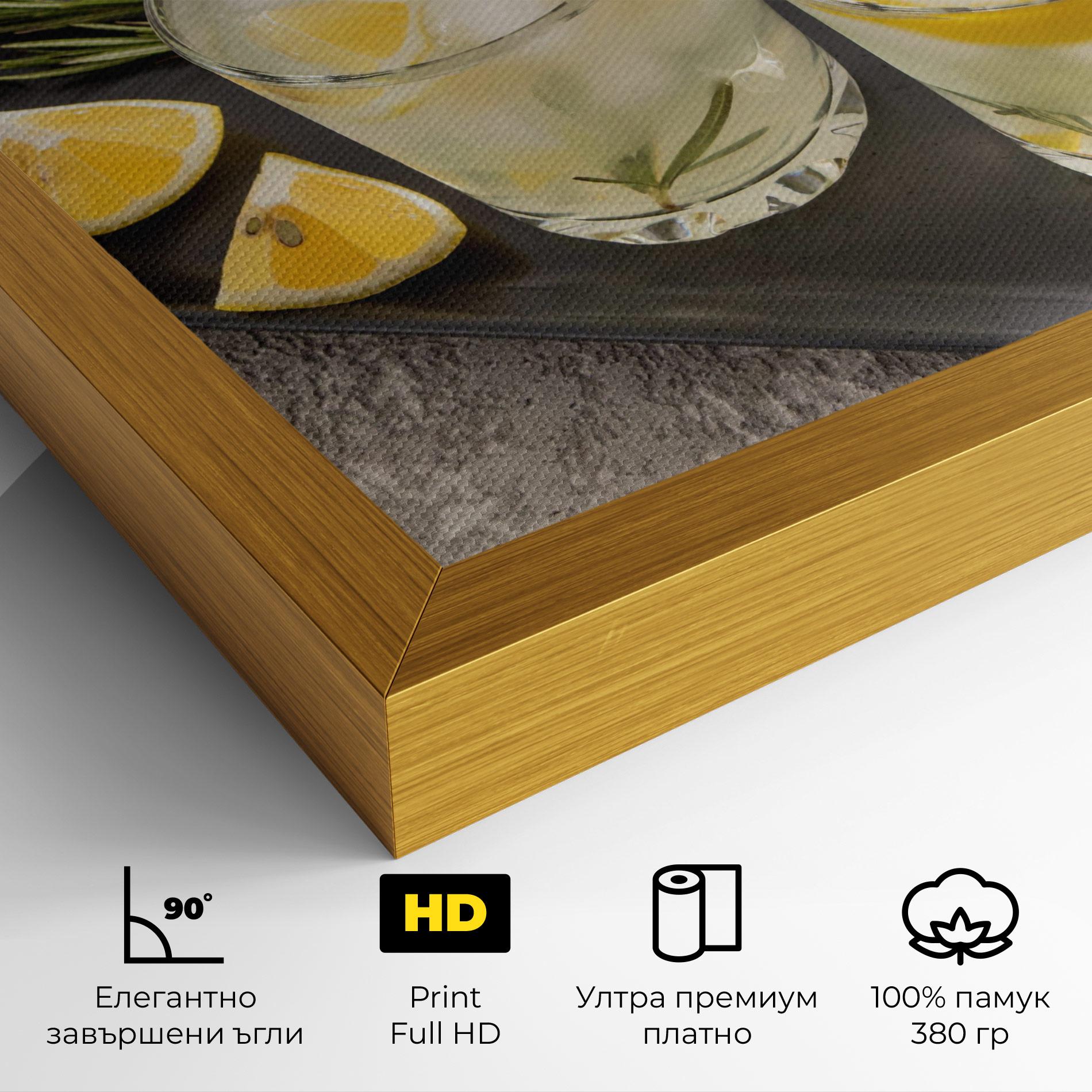 Картина на платно Fruit Vitamin Water mockup 4