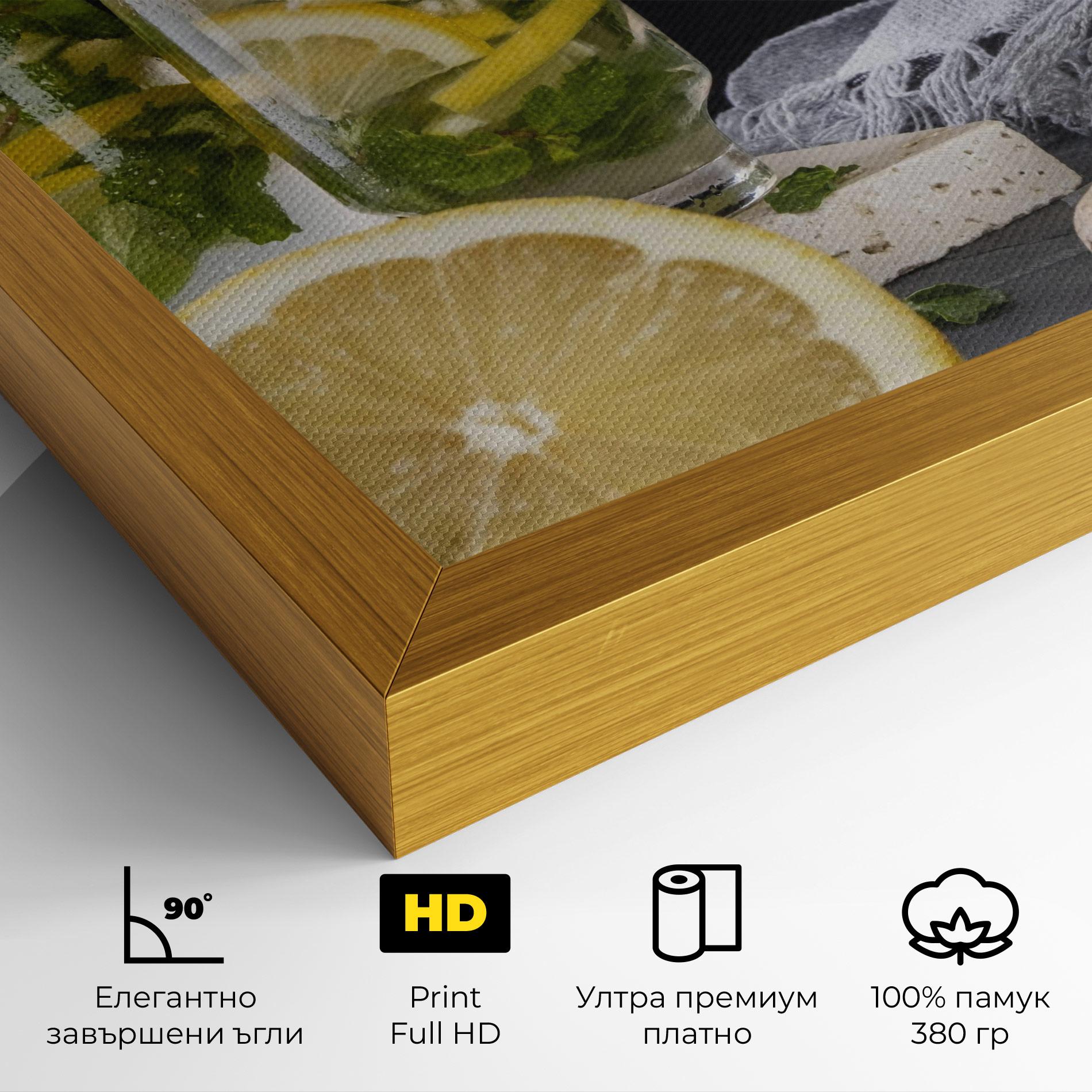 Картина на платно Ginger Lemonade mockup 4