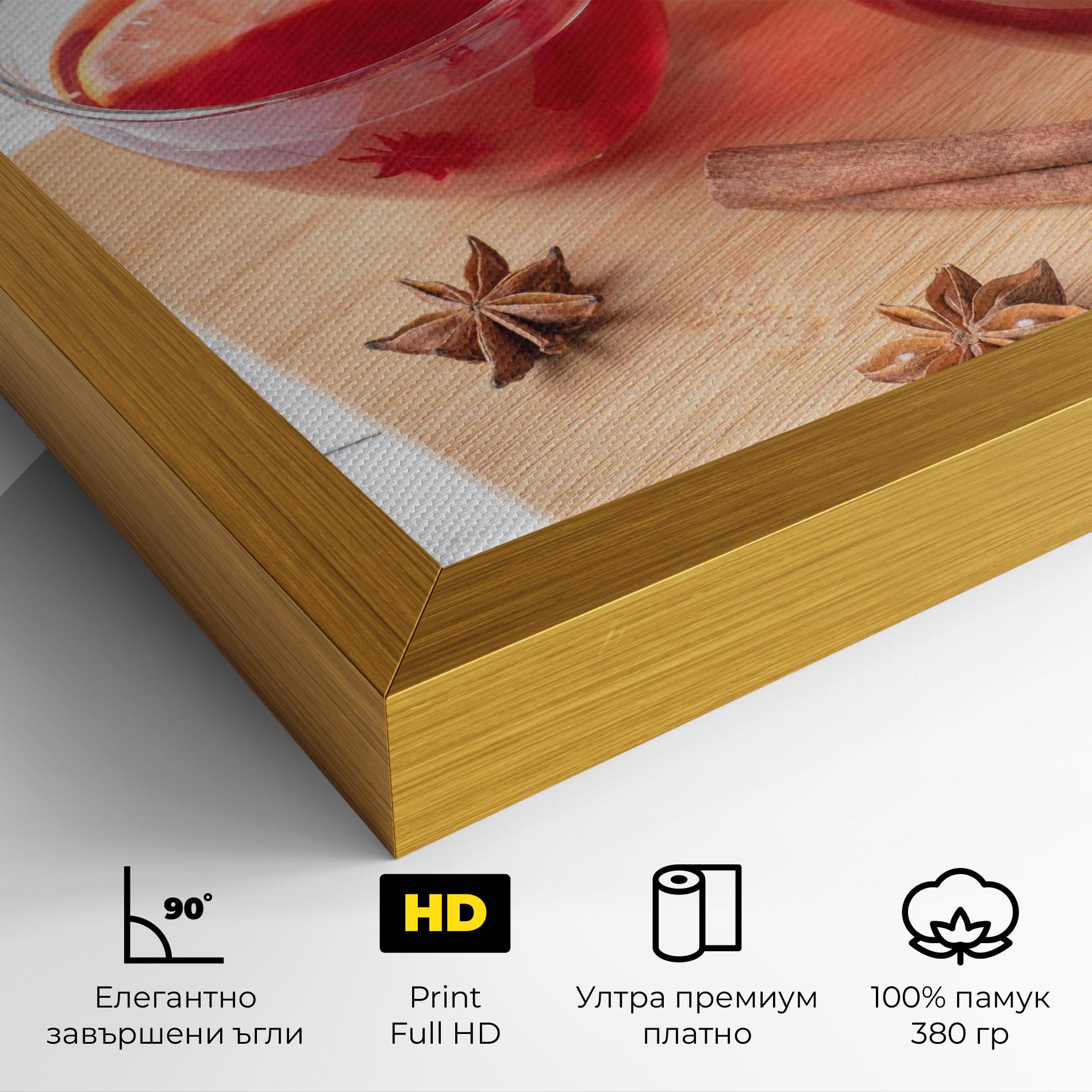 Картина на платно Pomegranate Lemon mockup 4