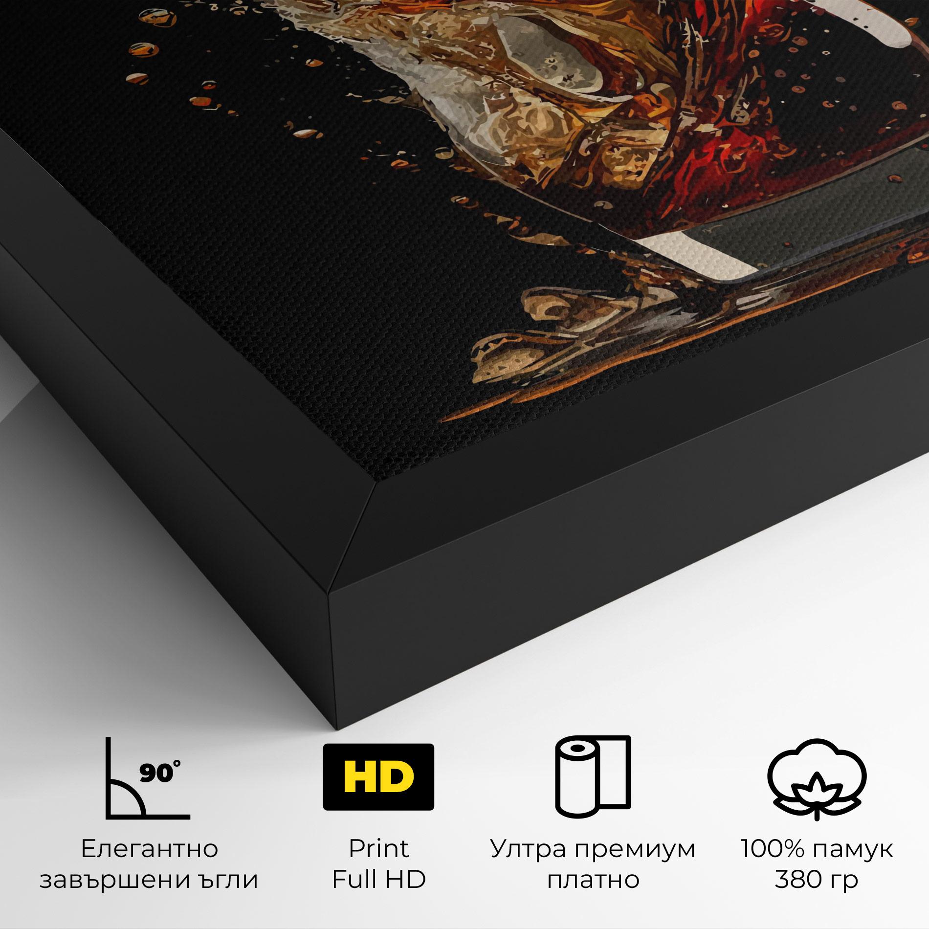 Картина на платно Cola Splash mockup 4