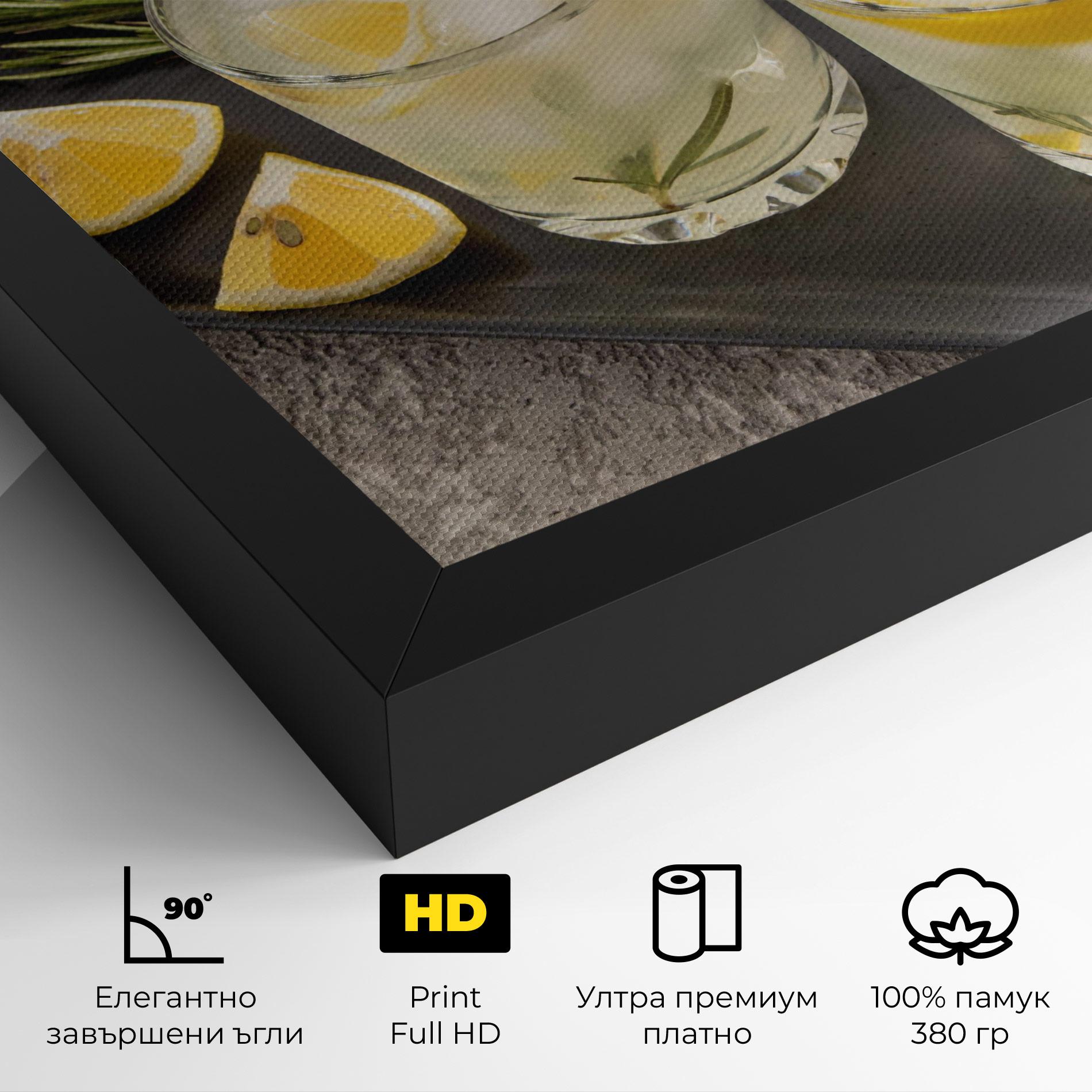 Картина на платно Fruit Vitamin Water mockup 4