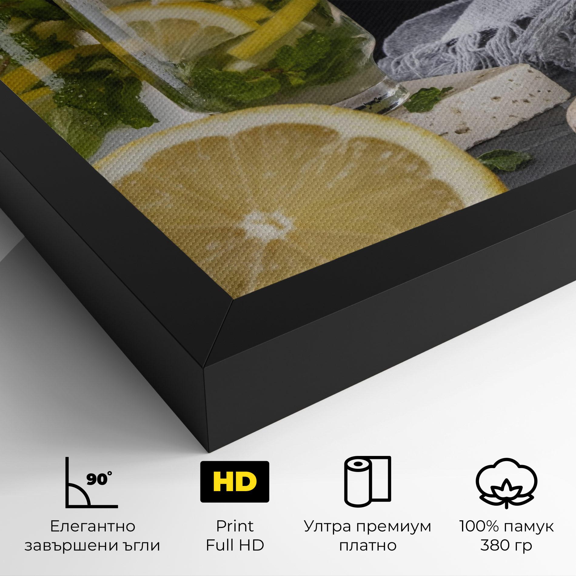 Картина на платно Ginger Lemonade mockup 4