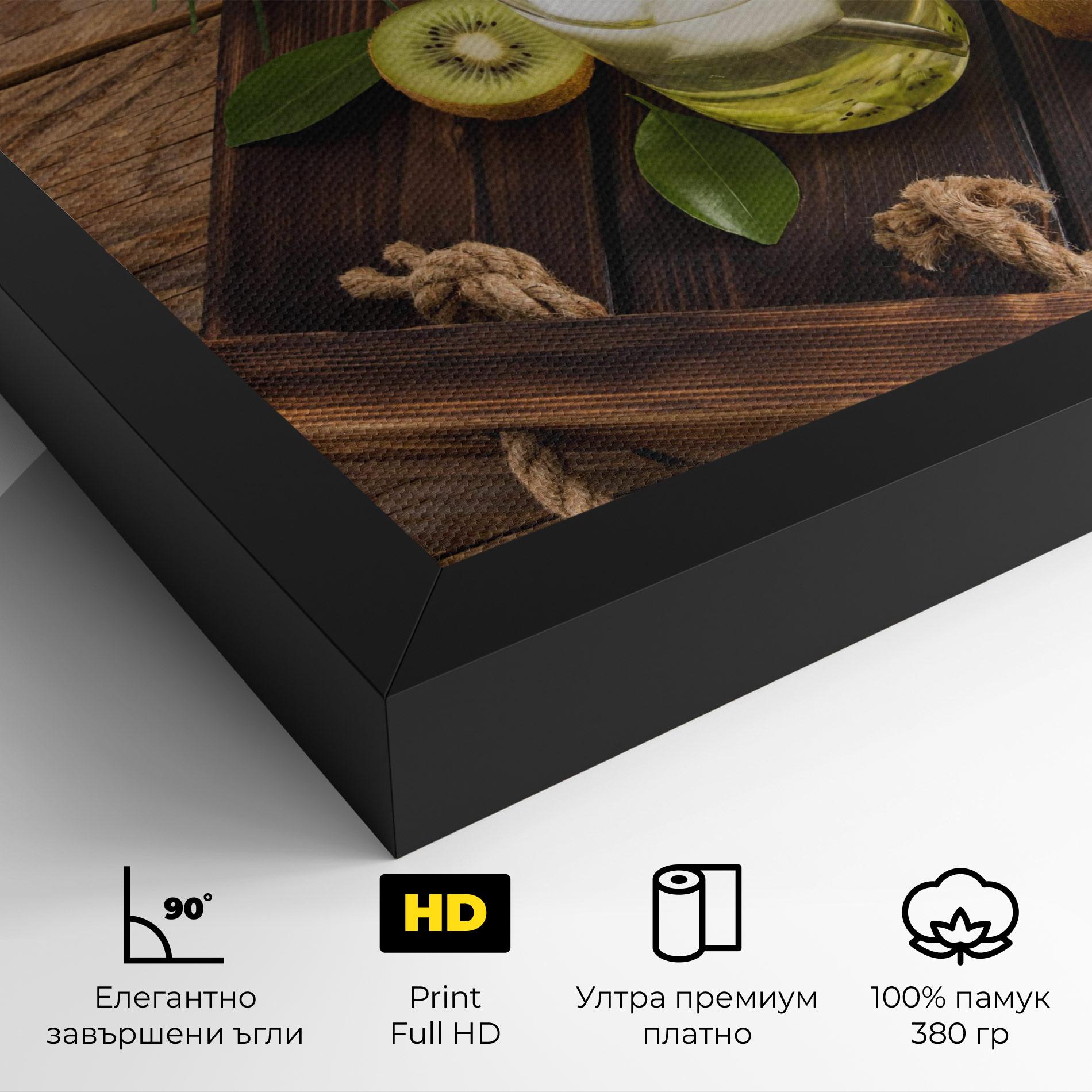 Картина на платно Kiwi Drinks mockup 4
