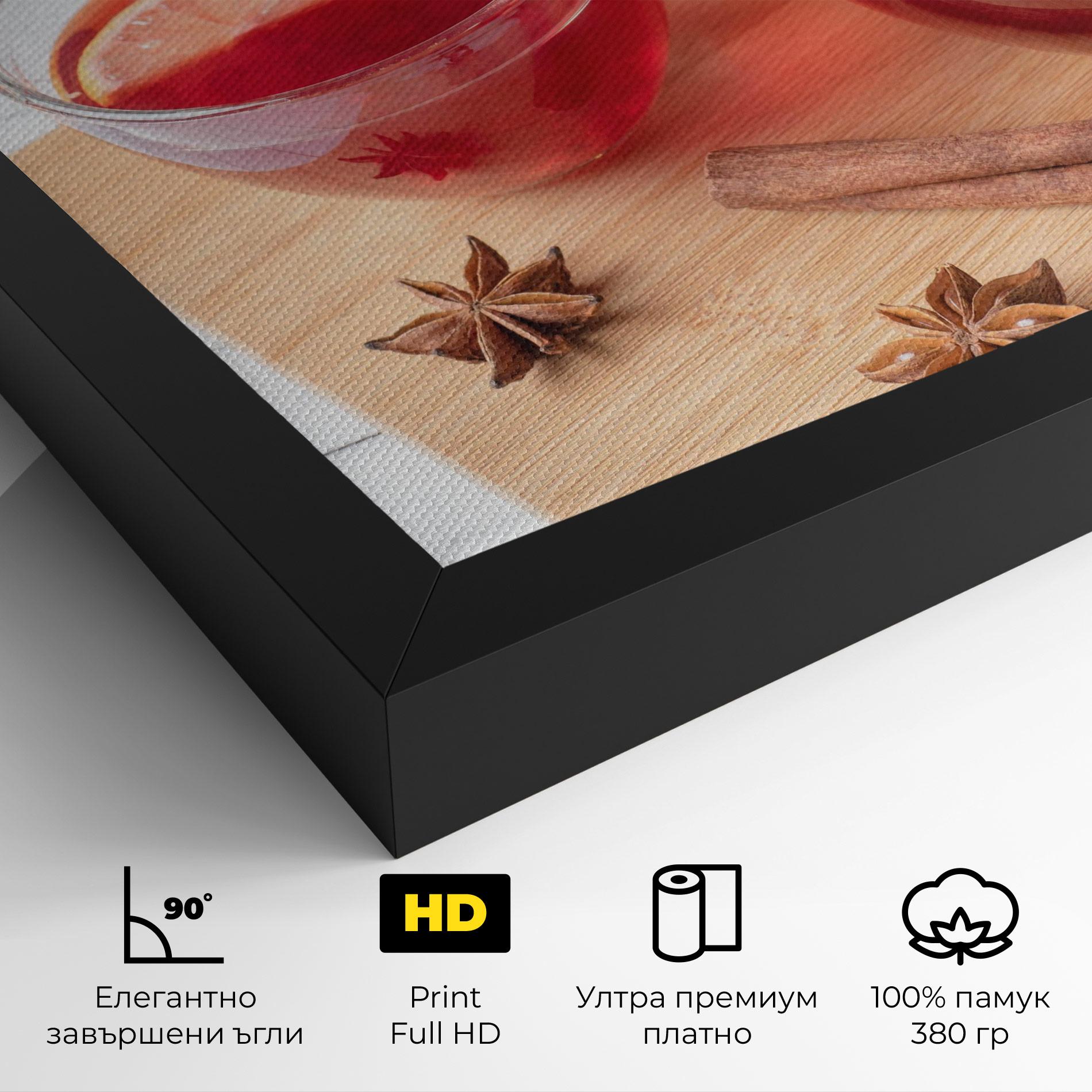 Картина на платно Pomegranate Lemon mockup 4