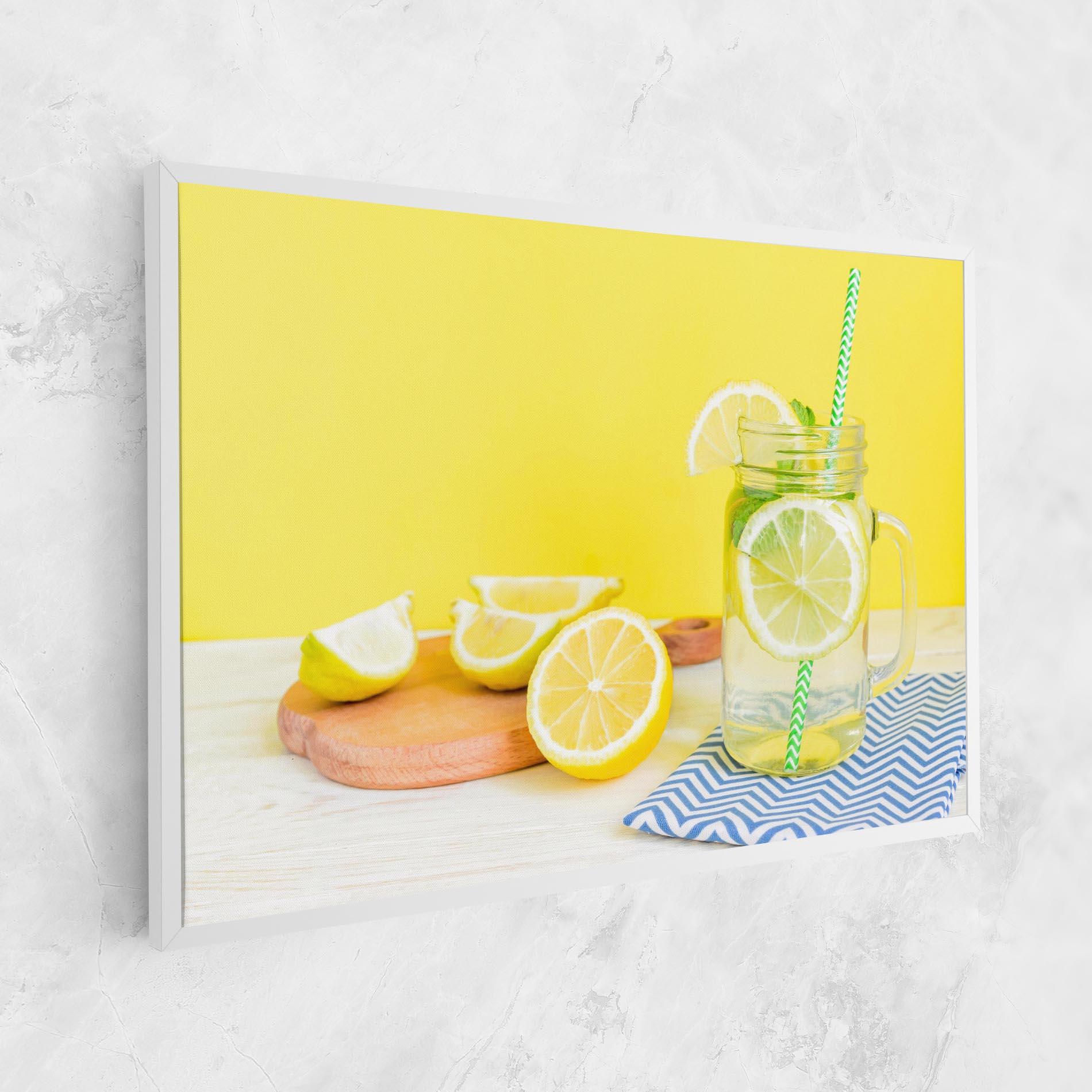 Картина на платно Citrus Lemonade Water mockup 1