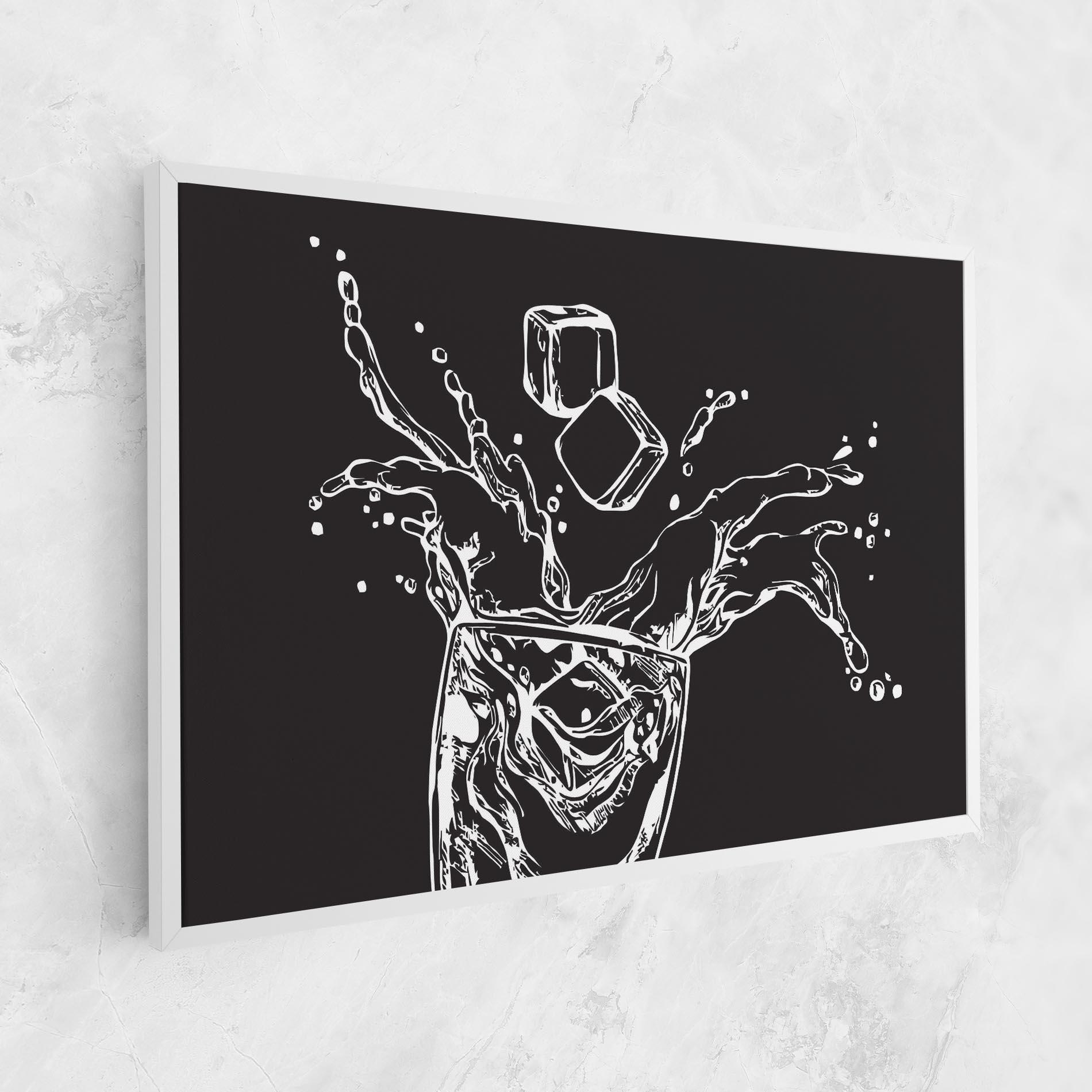 Картина на платно Ice Splash Drink mockup 1