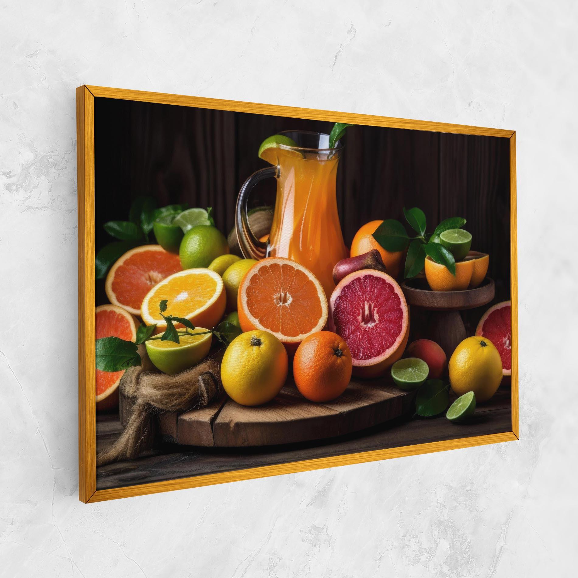 Картина на платно Glass Of Orange Juice mockup 1