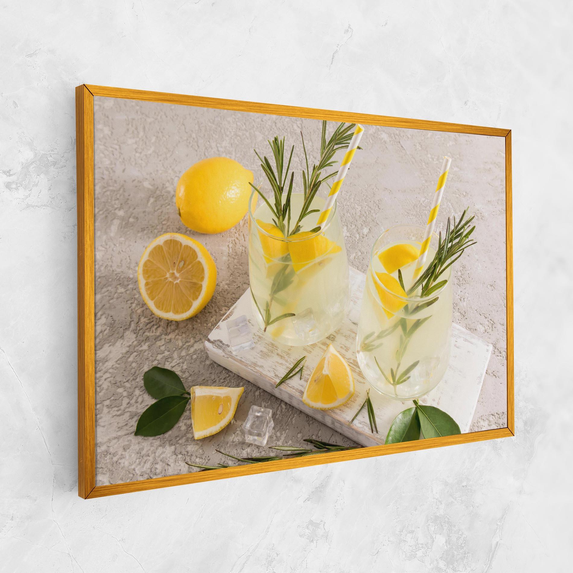 Картина на платно Homemade Rosemary Drink mockup 1