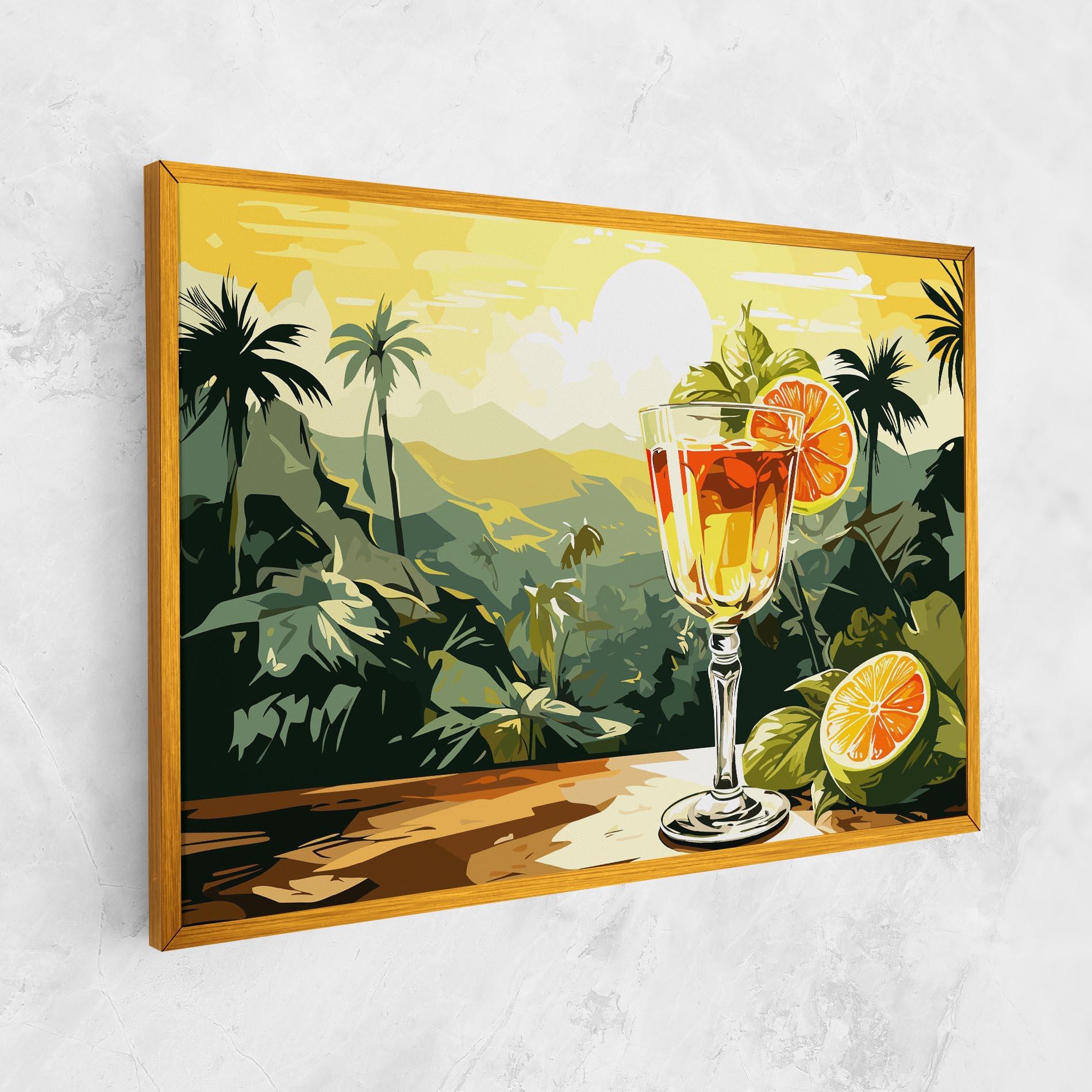 Картина на платно Orange Drink mockup 1