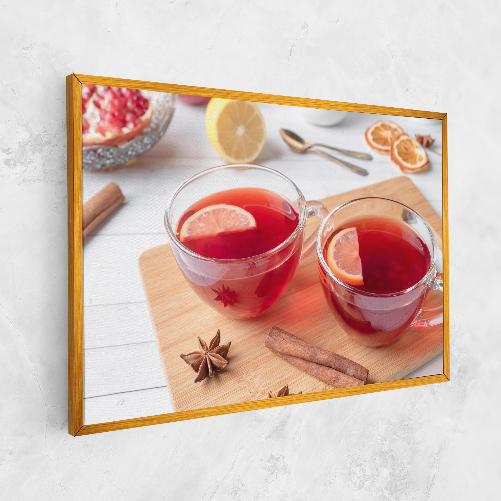 Картина на платно Pomegranate Lemon mockup 1