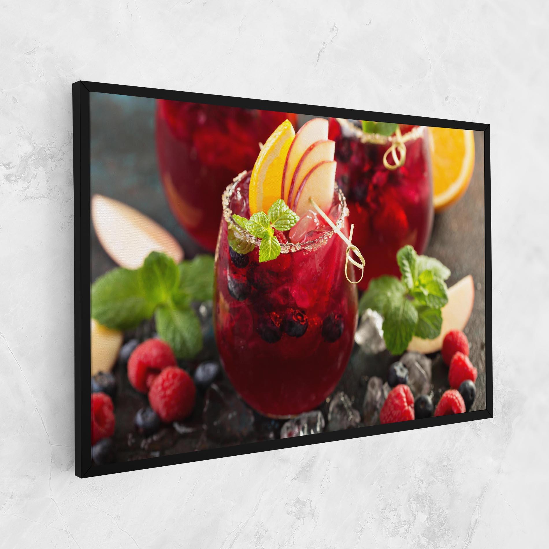 Картина на платно Berry Drink mockup 1