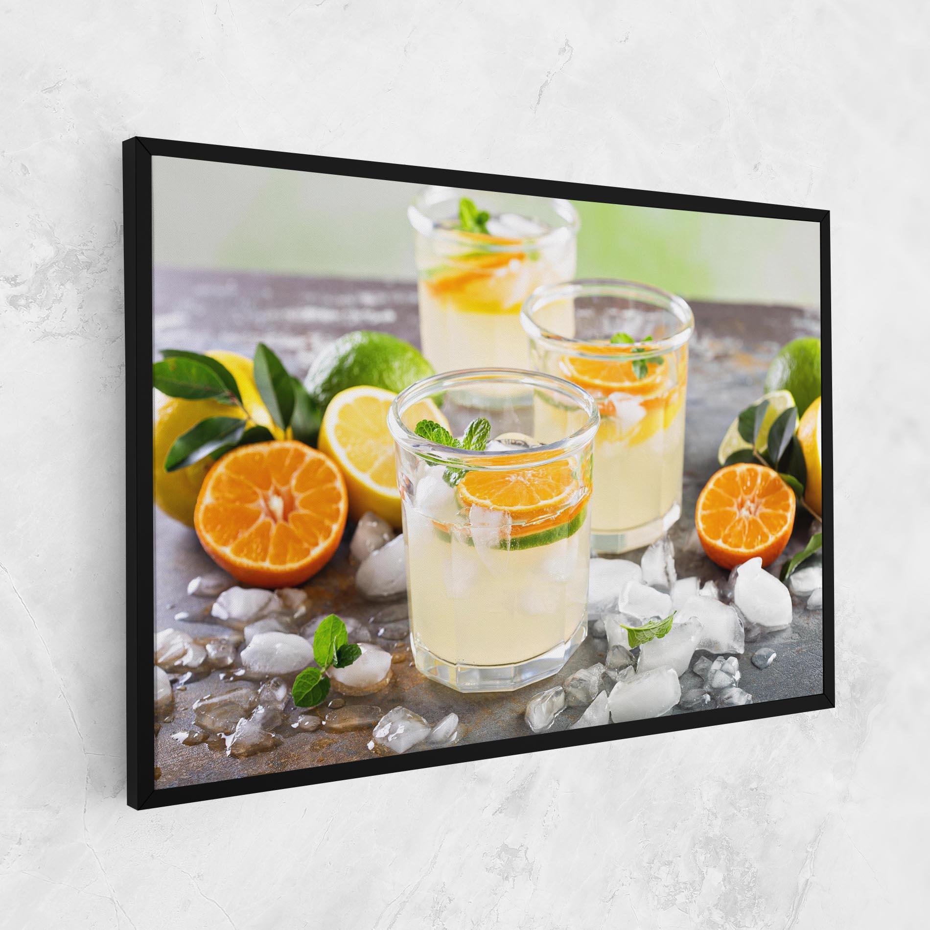 Картина на платно Citrus Fruit Lemonade mockup 1