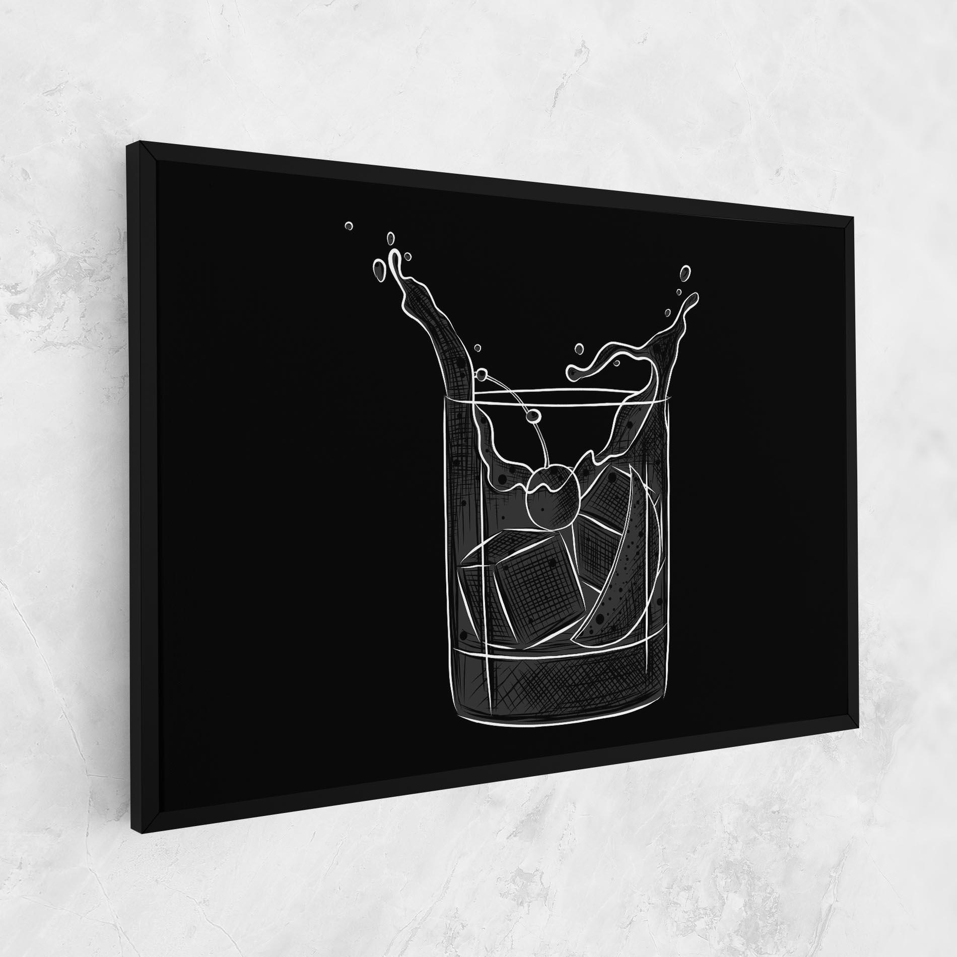 Картина на платно Lime Drink mockup 1