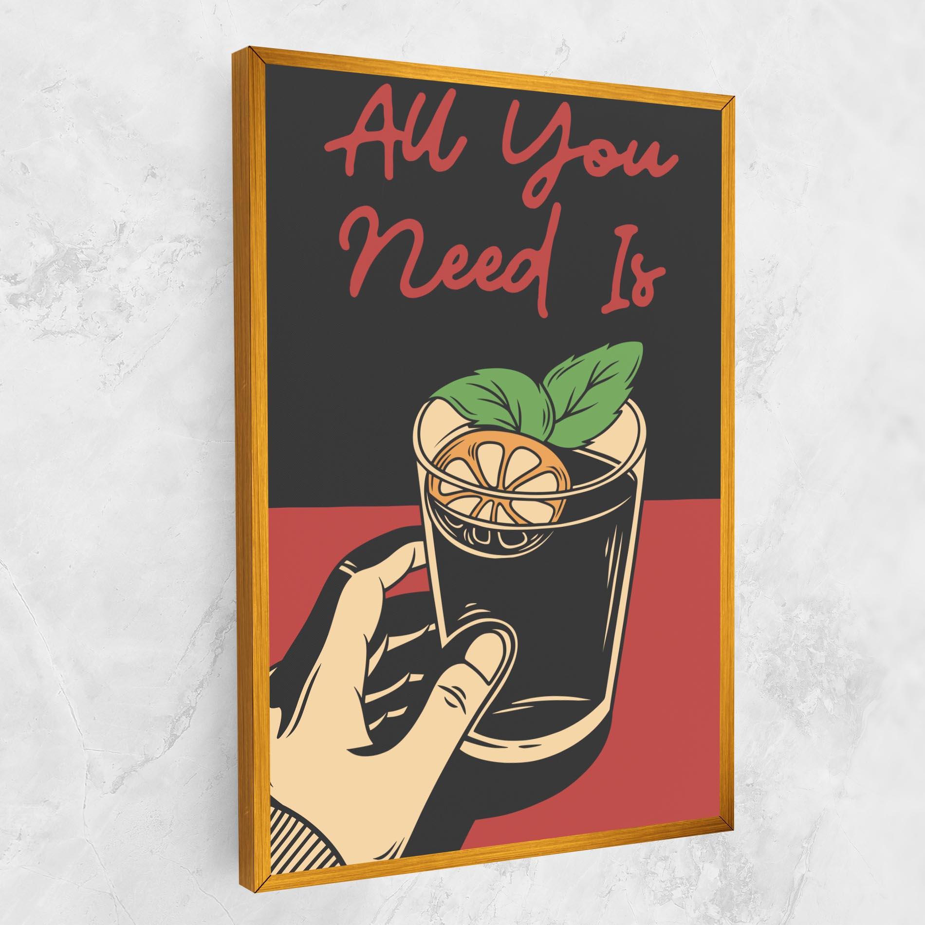 Картина на платно All U Need mockup 1