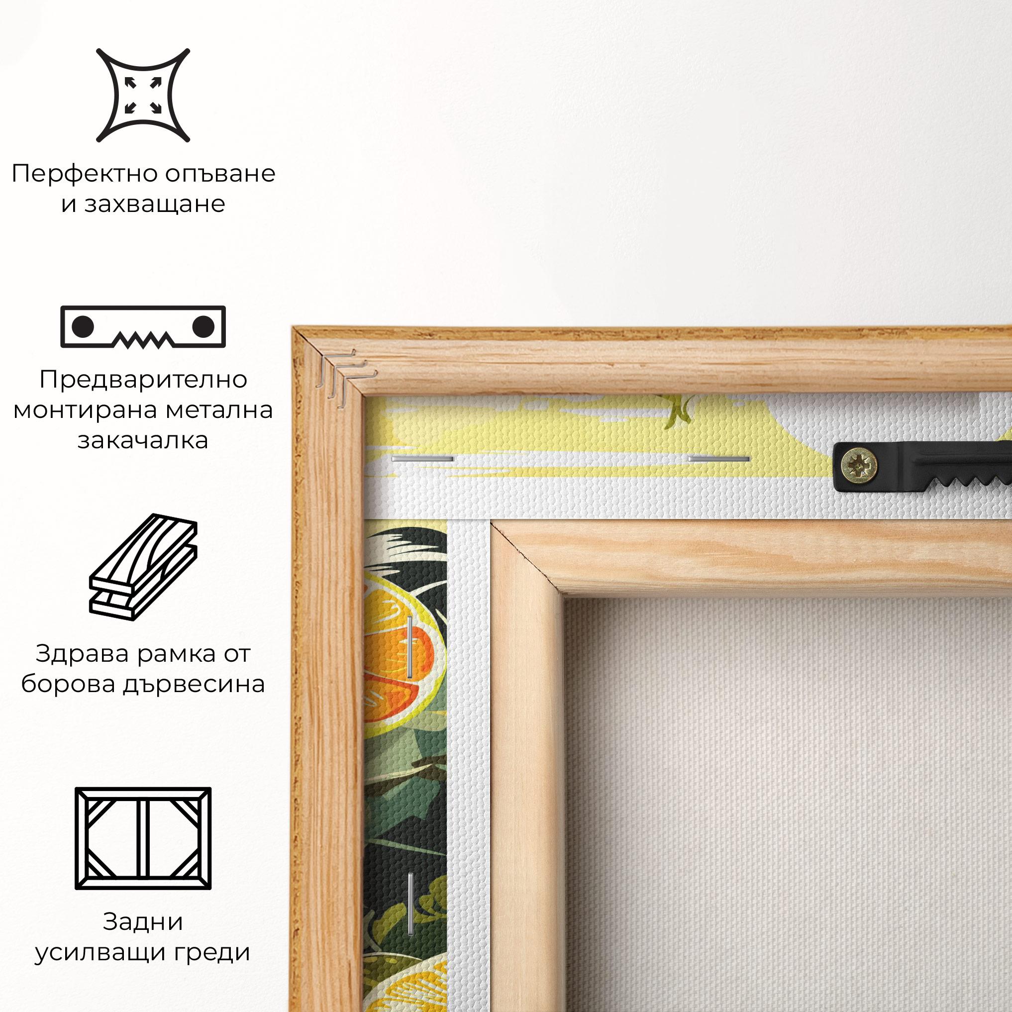 Картина на платно Orange Drink mockup 5