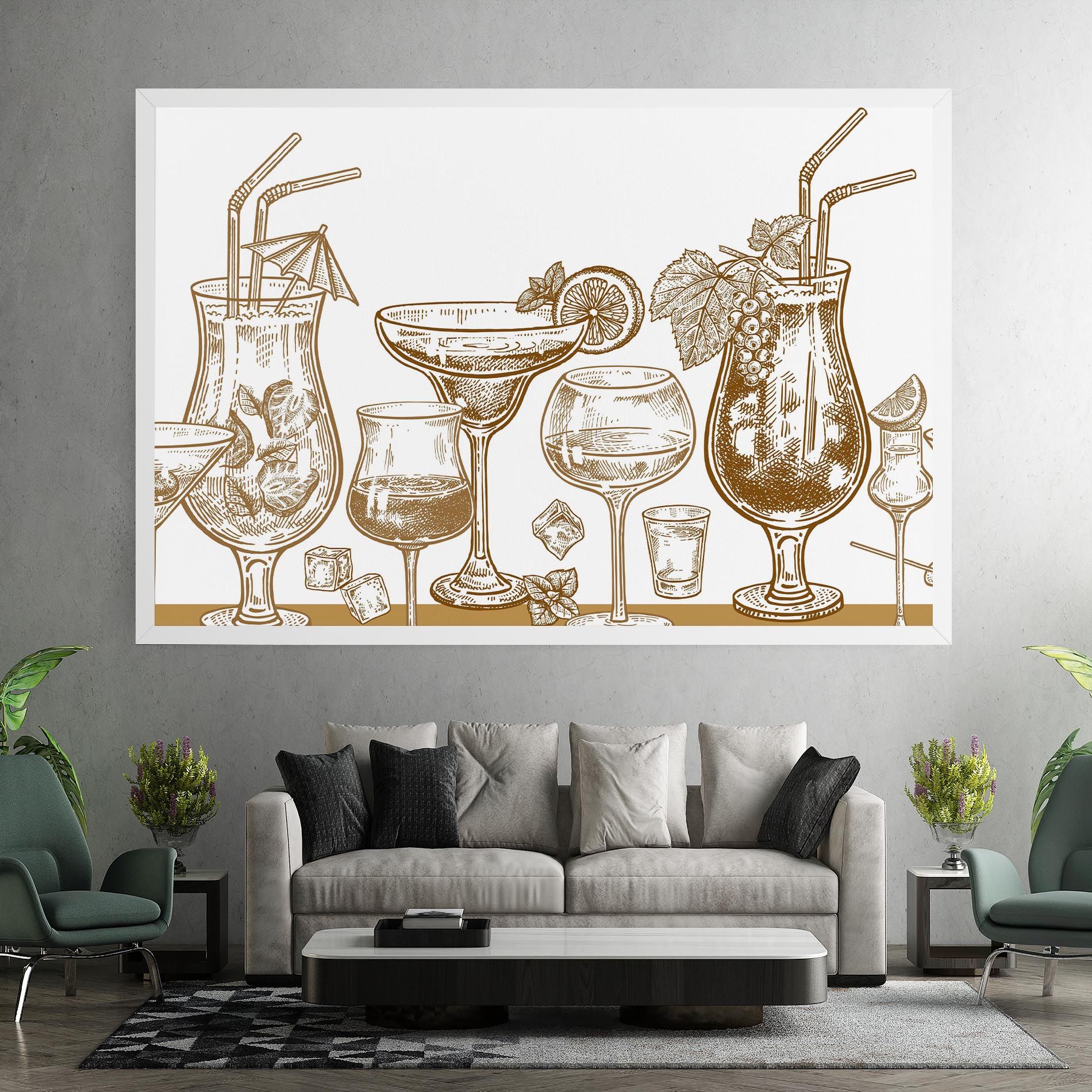 Brown Line Drinks mockup 7