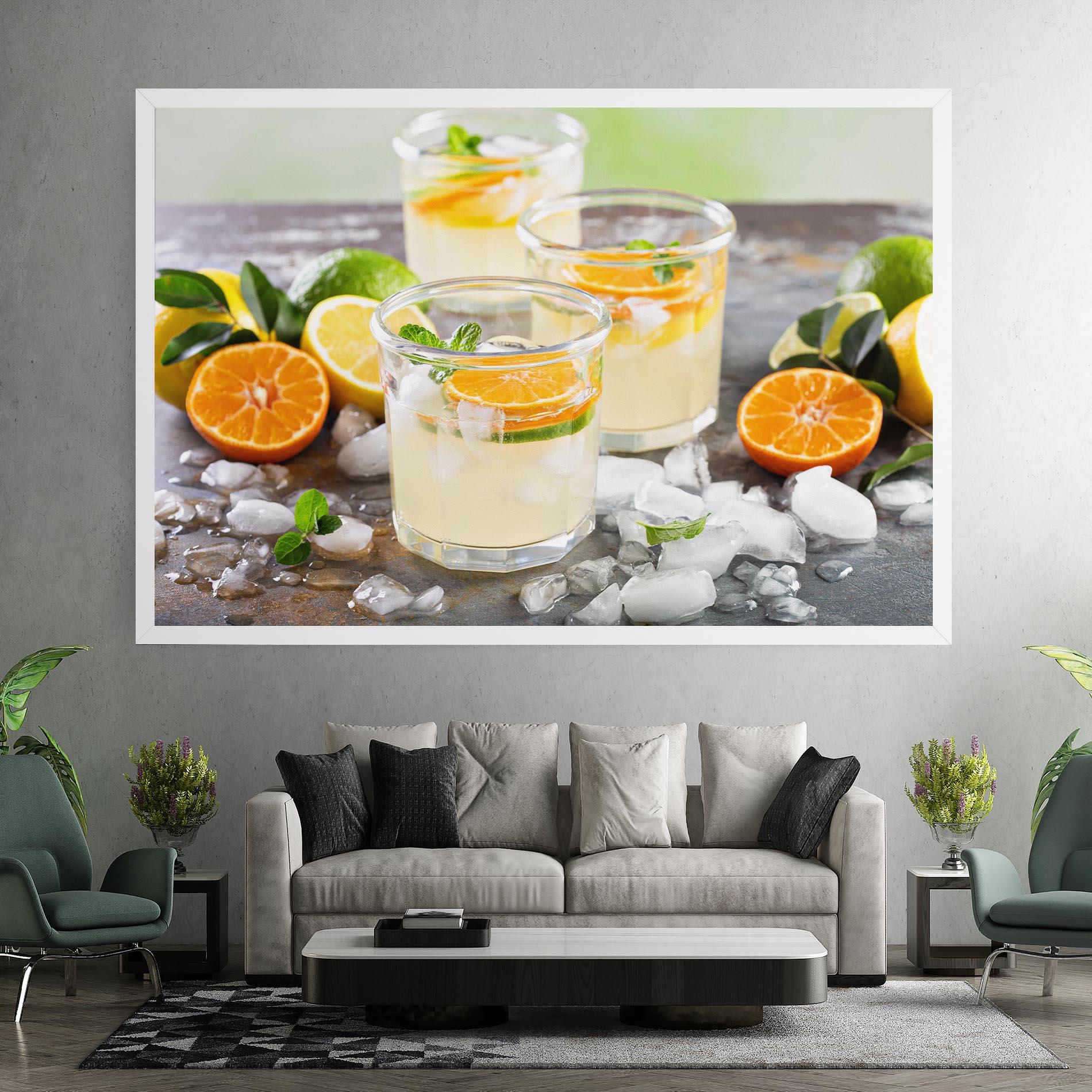 Картина на платно Citrus Fruit Lemonade mockup 7