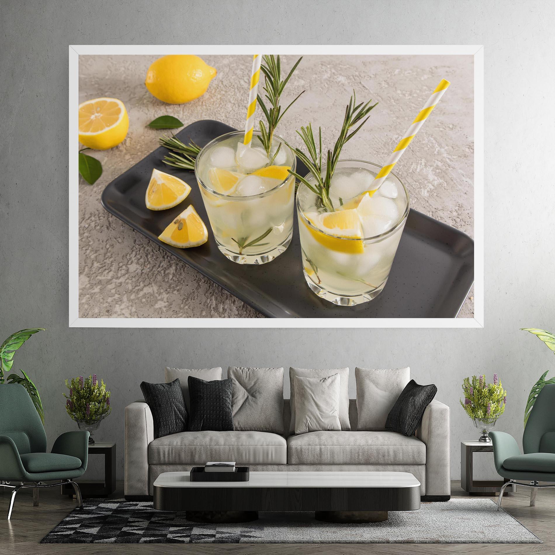 Картина на платно Fruit Vitamin Water mockup 7