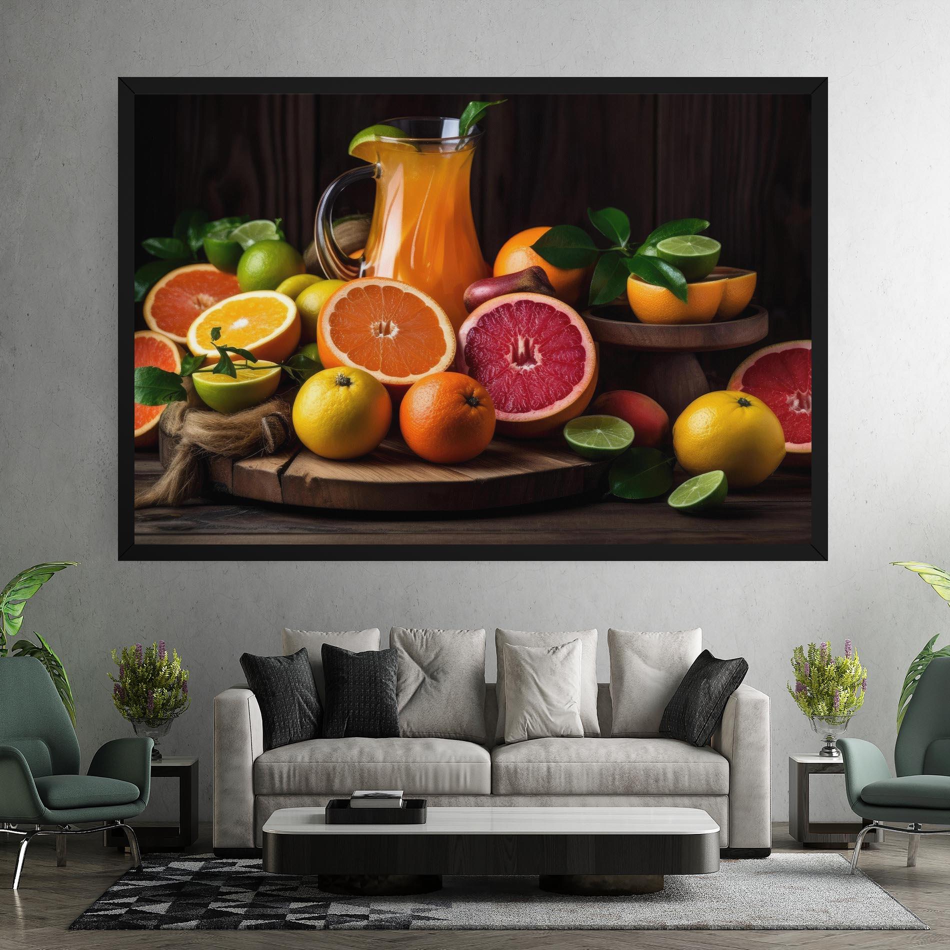 Картина на платно Glass Of Orange Juice mockup 7