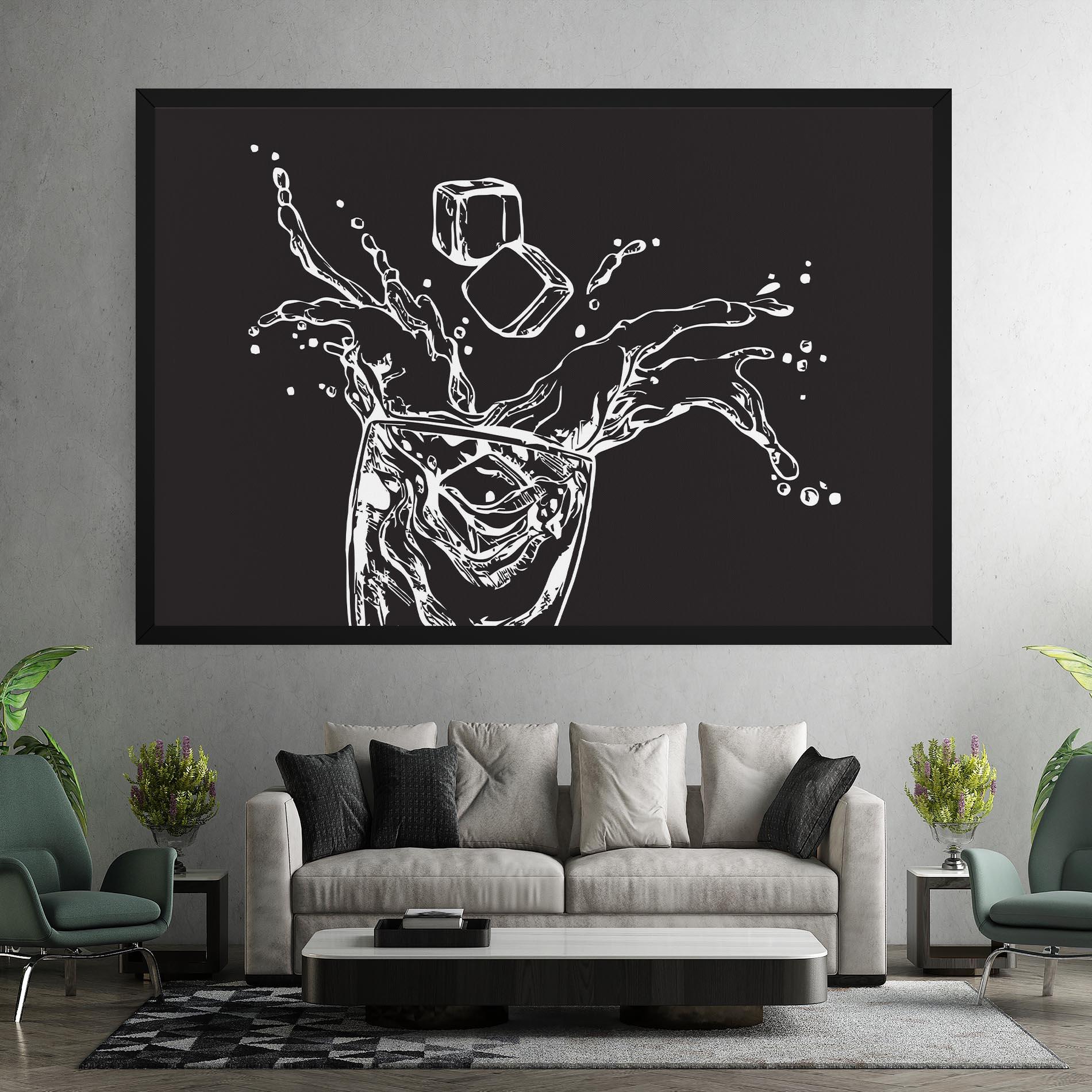 Картина на платно Ice Splash Drink mockup 7