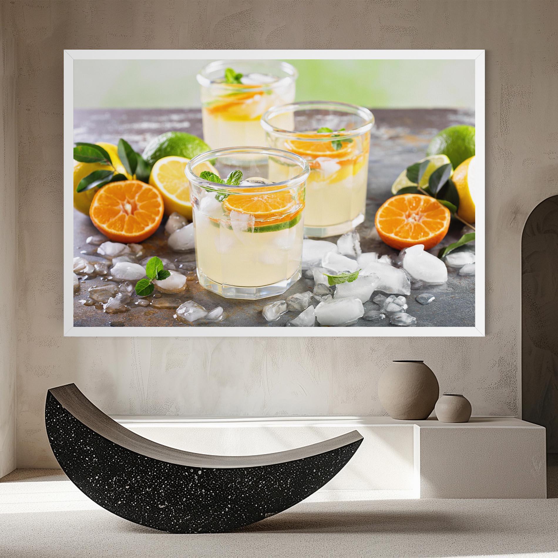 Картина на платно Citrus Fruit Lemonade mockup 8