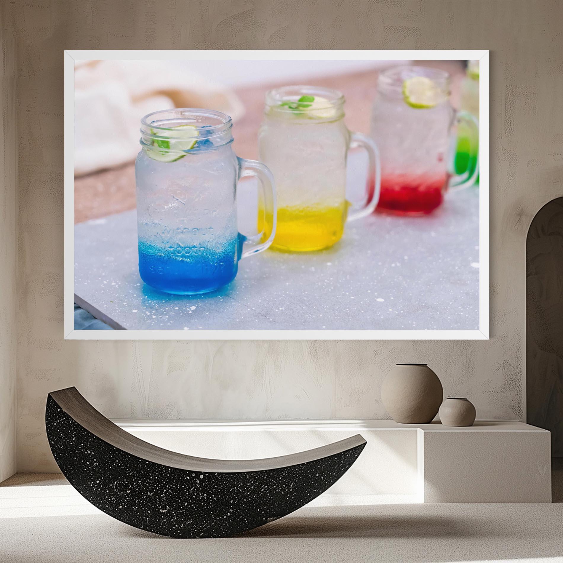 Картина на платно Colorful Italian Soda mockup 8