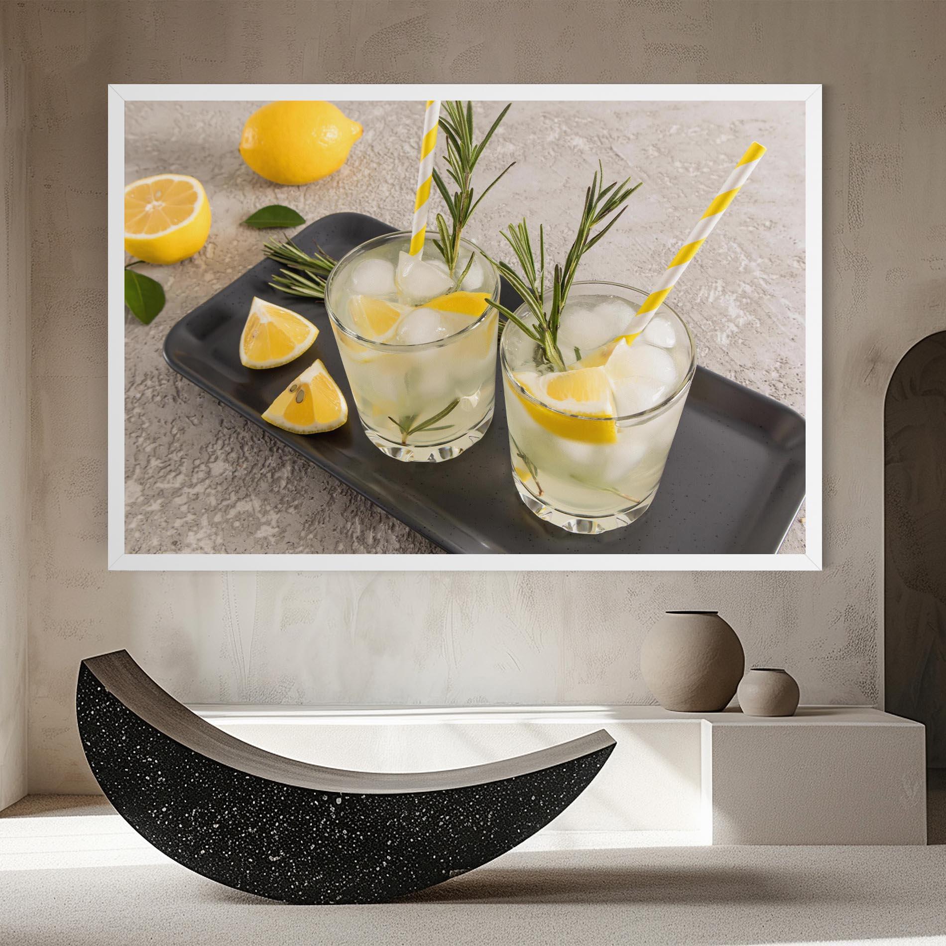 Картина на платно Fruit Vitamin Water mockup 8