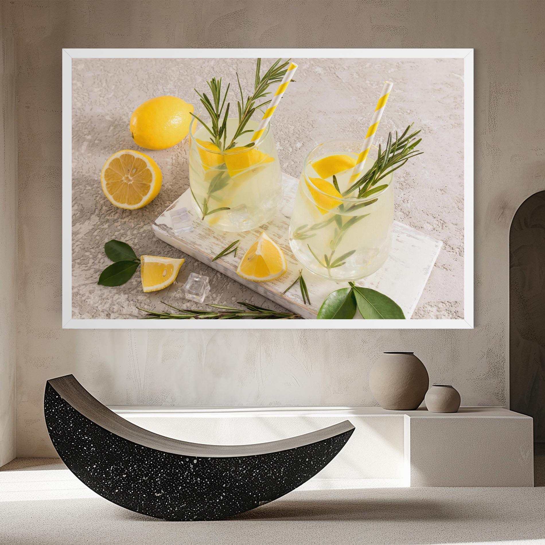 Картина на платно Homemade Rosemary Drink mockup 8