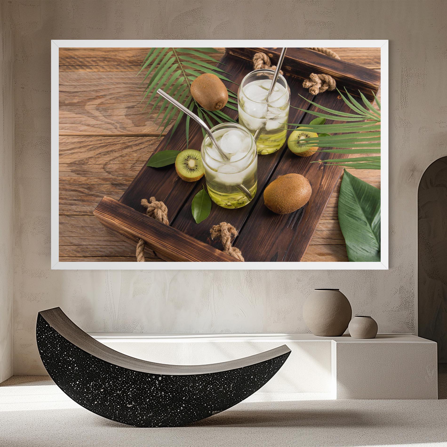 Картина на платно Kiwi Drinks mockup 8