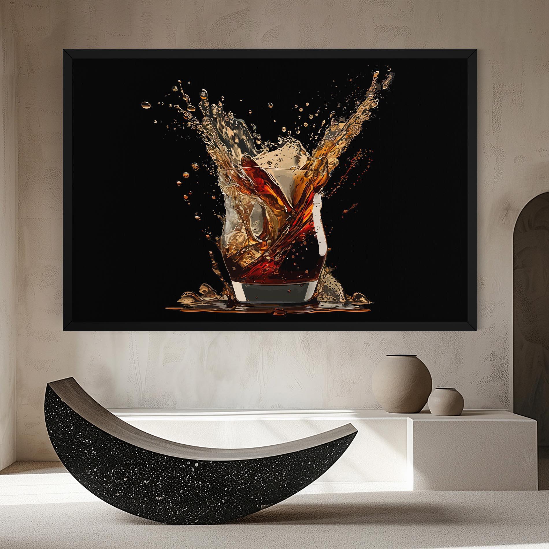 Картина на платно Cola Splash mockup 8