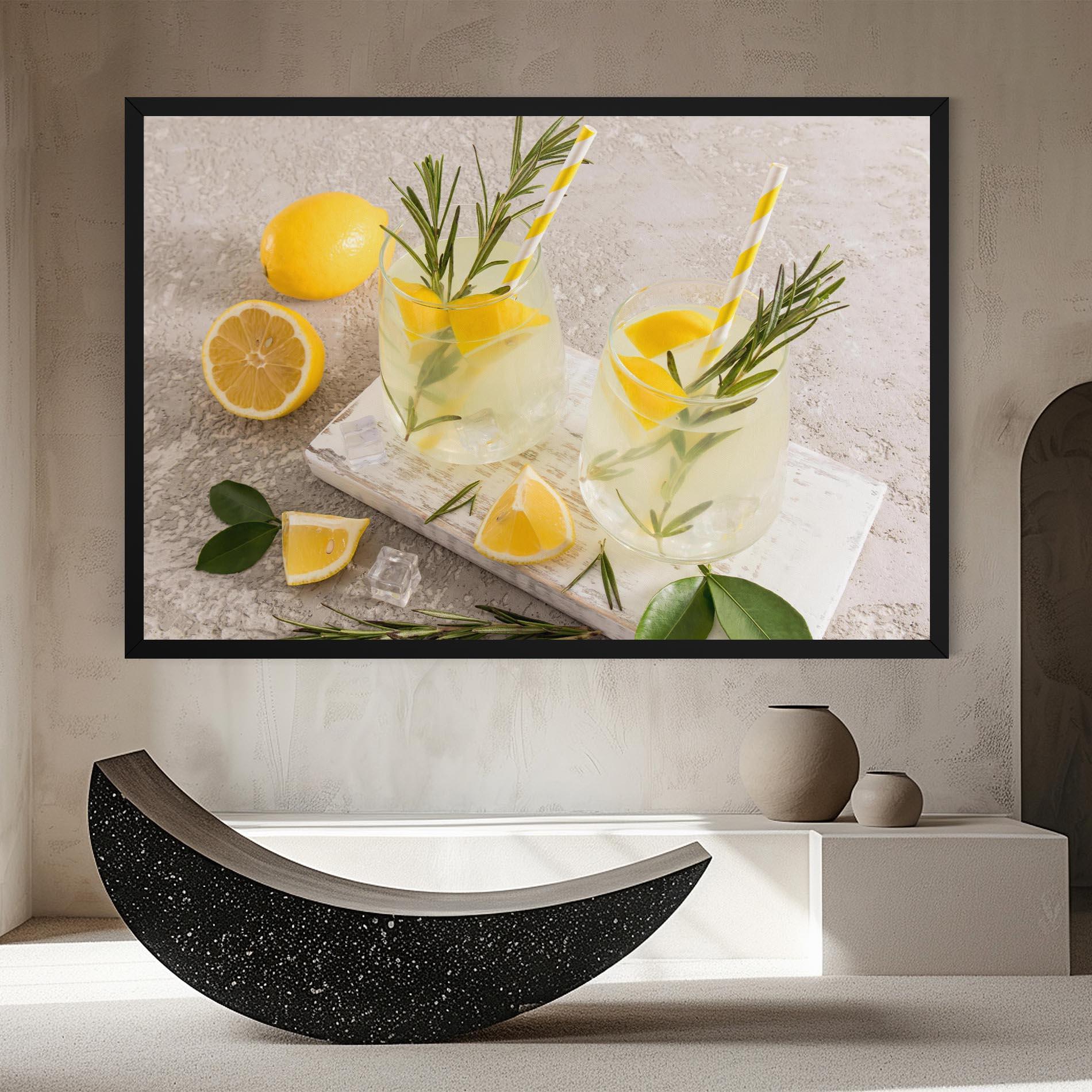 Картина на платно Homemade Rosemary Drink mockup 8