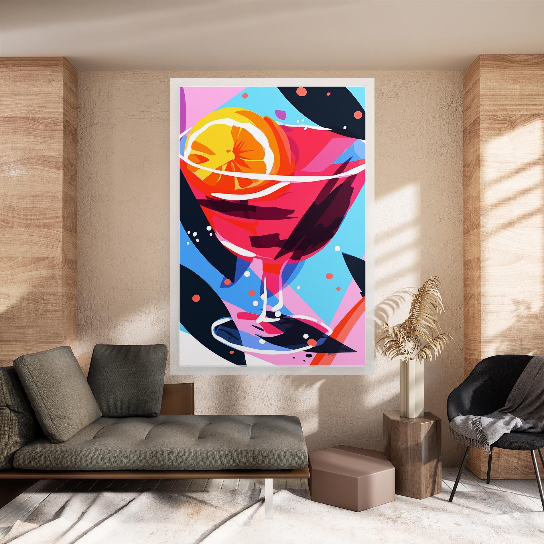 Red Cocktail Art mockup 8