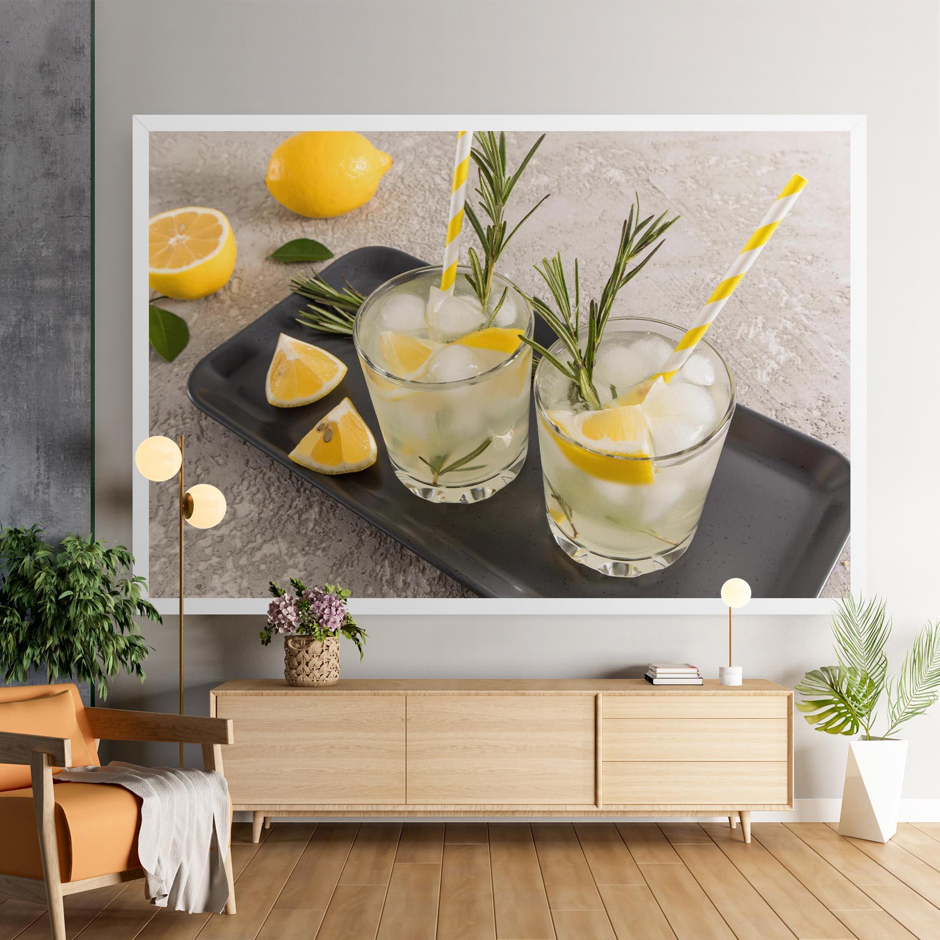 Картина на платно Fruit Vitamin Water mockup 9