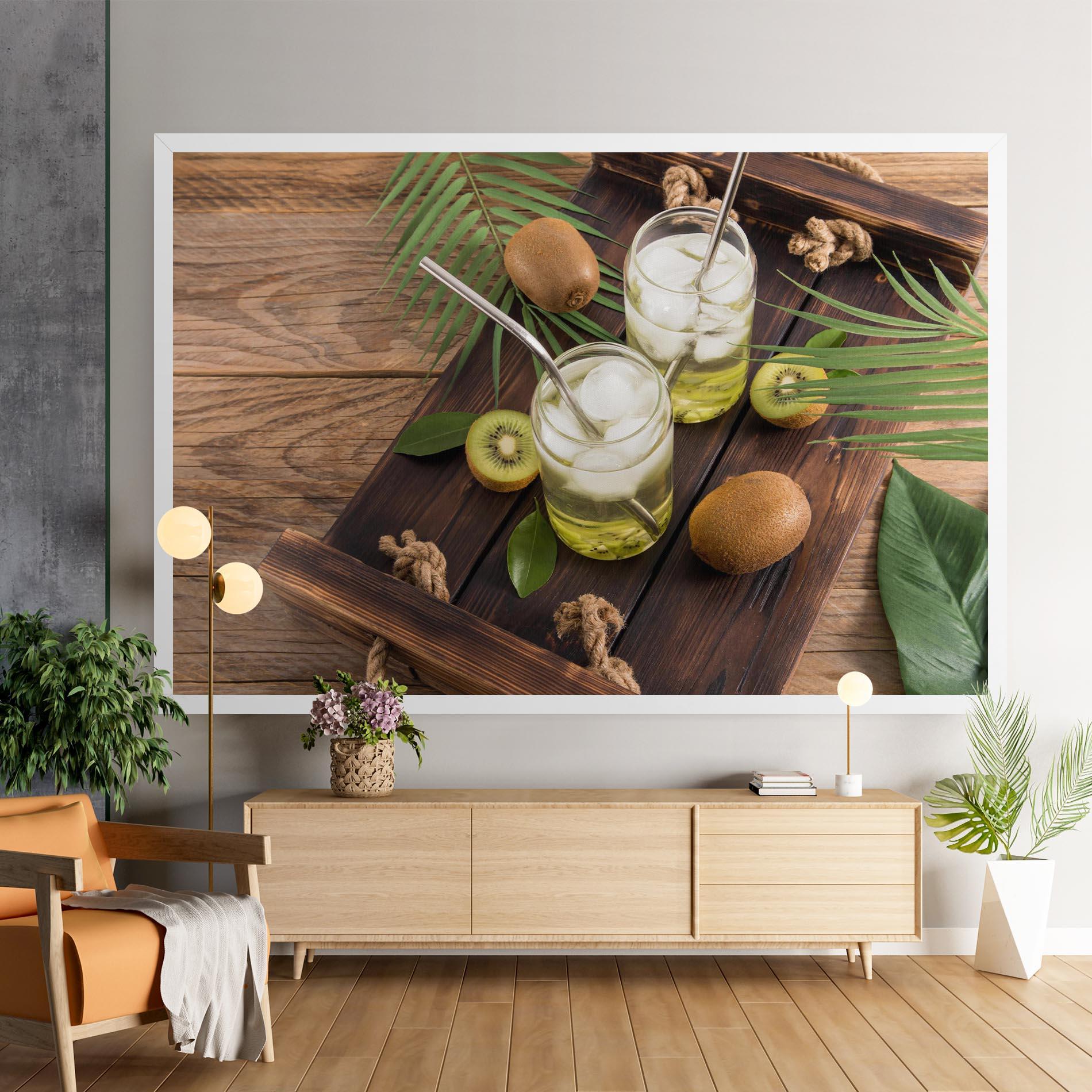 Картина на платно Kiwi Drinks mockup 9