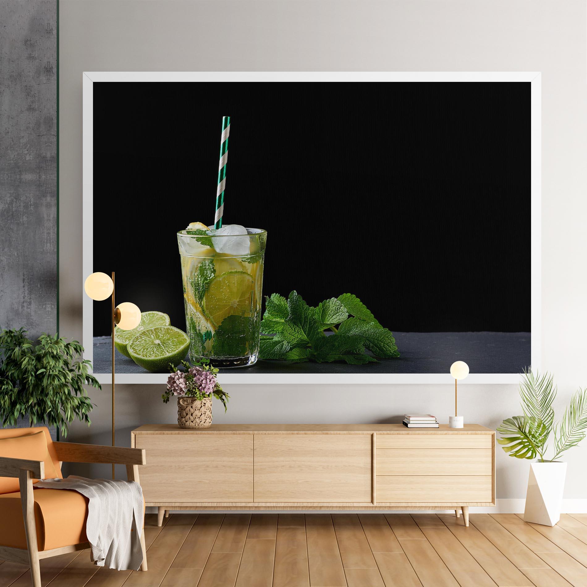 Картина на платно Refreshing Drink mockup 9