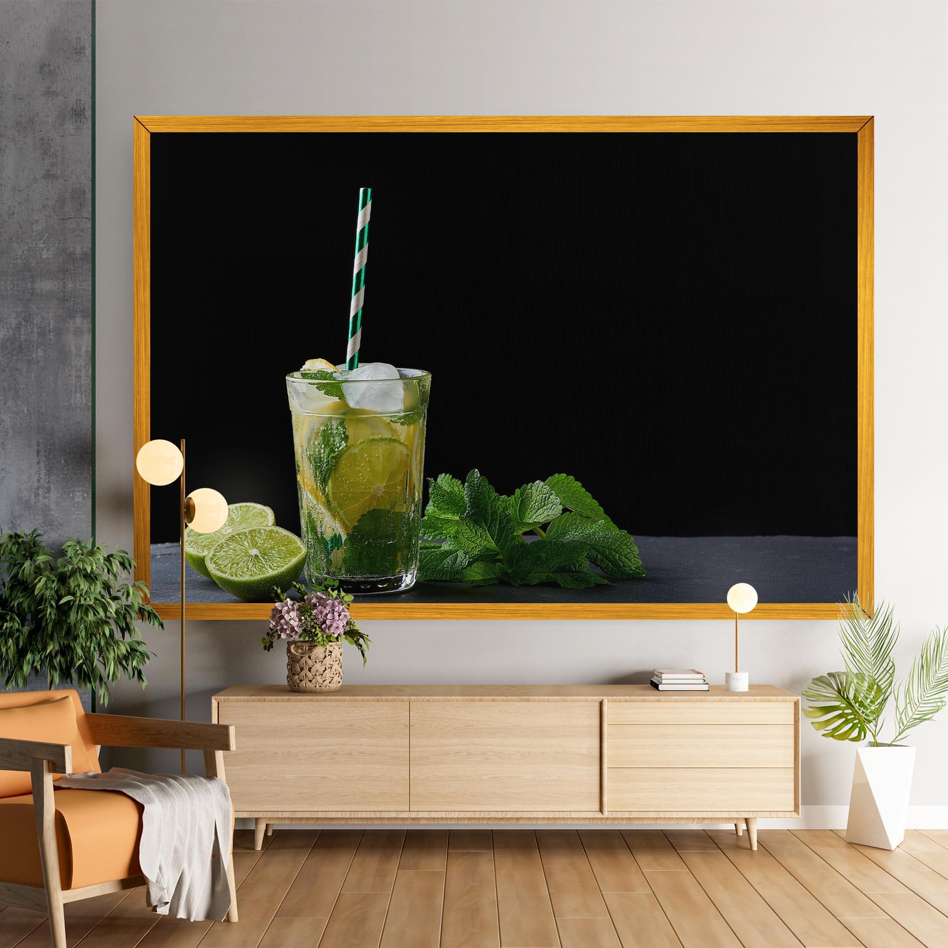 Картина на платно Refreshing Drink mockup 9