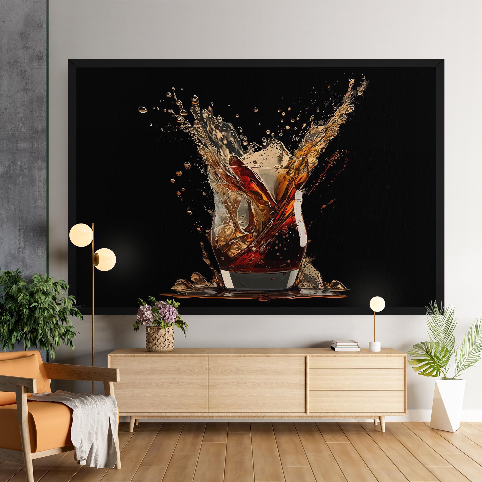 Картина на платно Cola Splash mockup 9