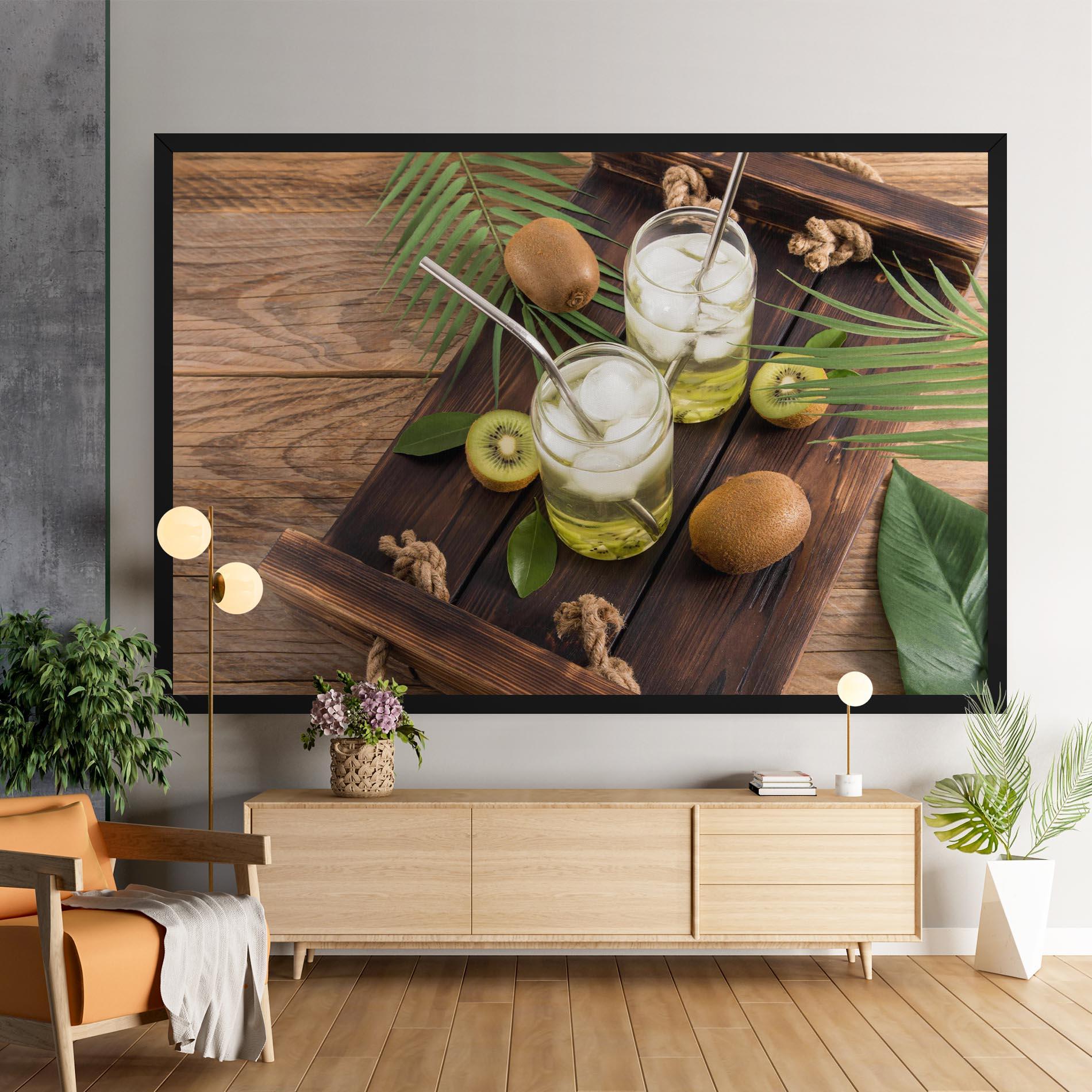 Картина на платно Kiwi Drinks mockup 9