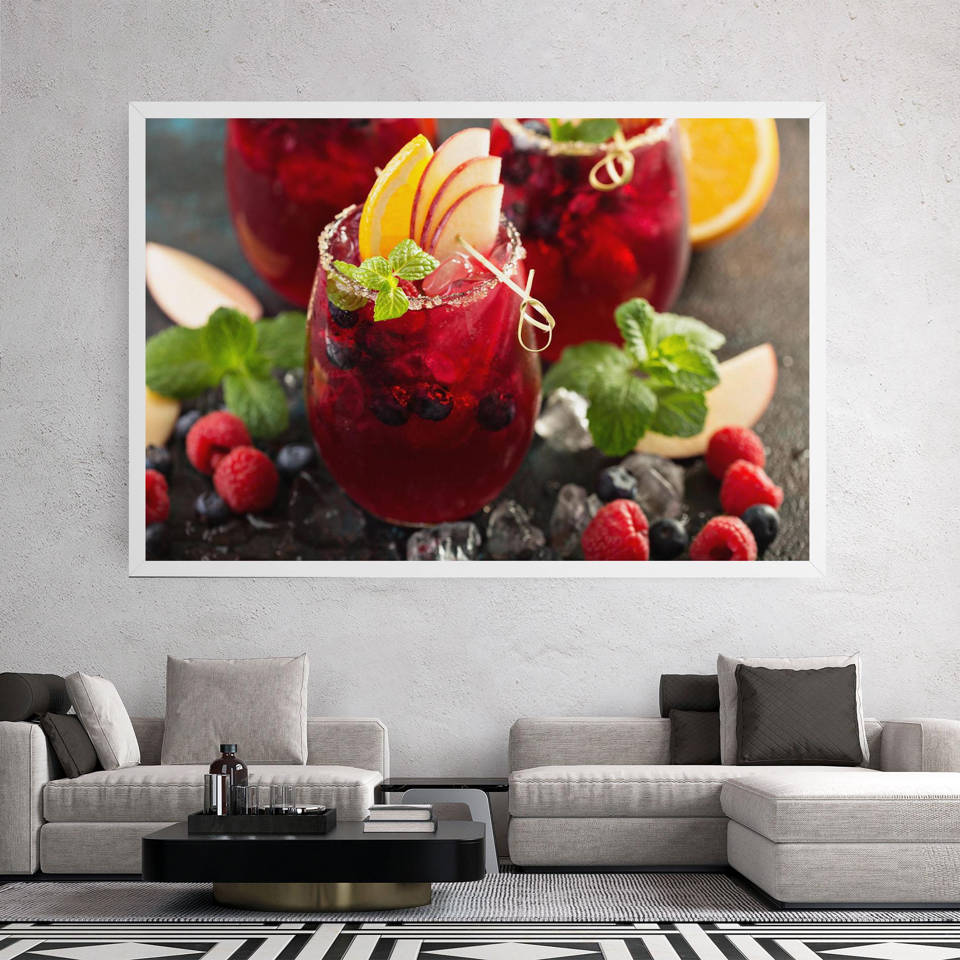 Картина на платно Berry Drink mockup 2