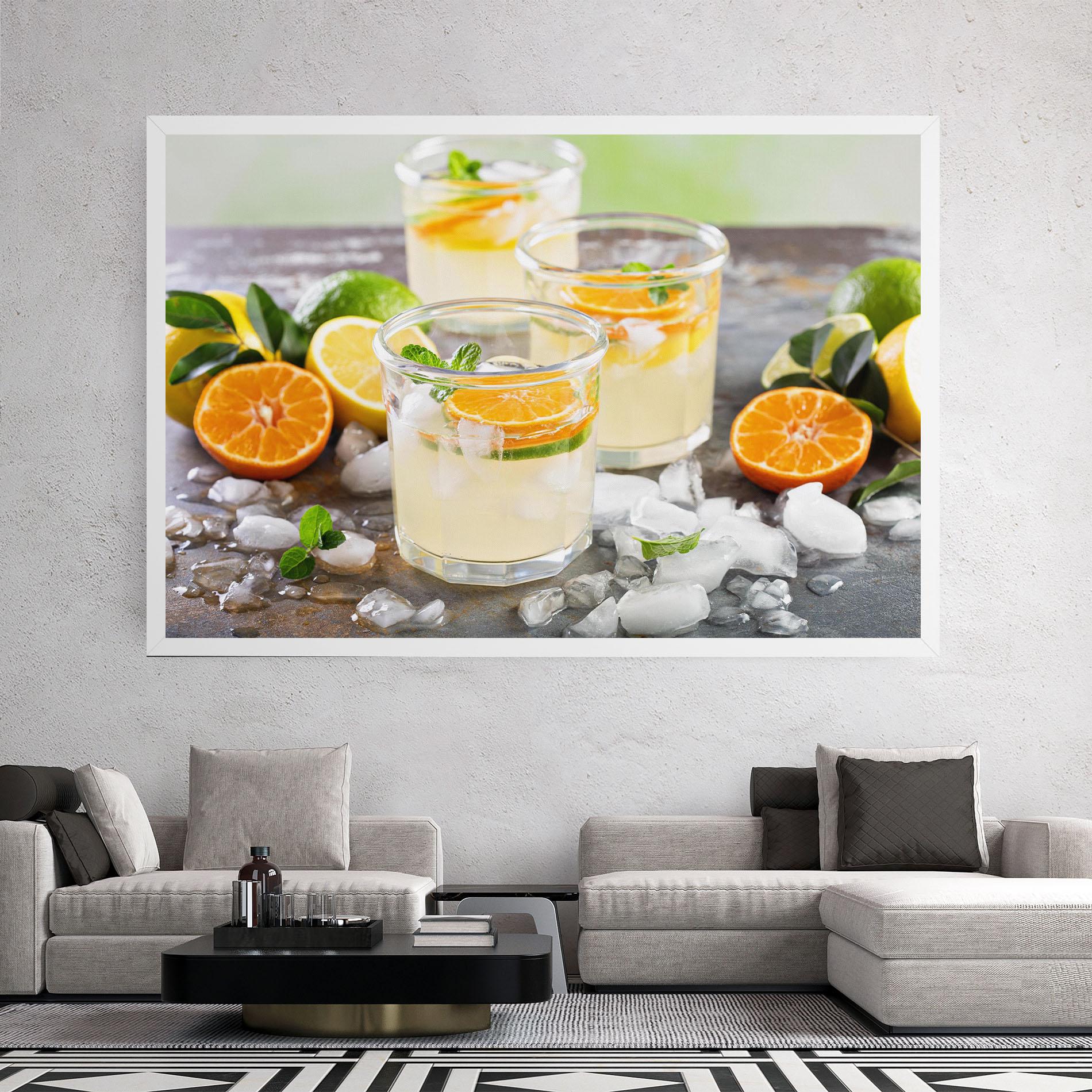 Картина на платно Citrus Fruit Lemonade mockup 2