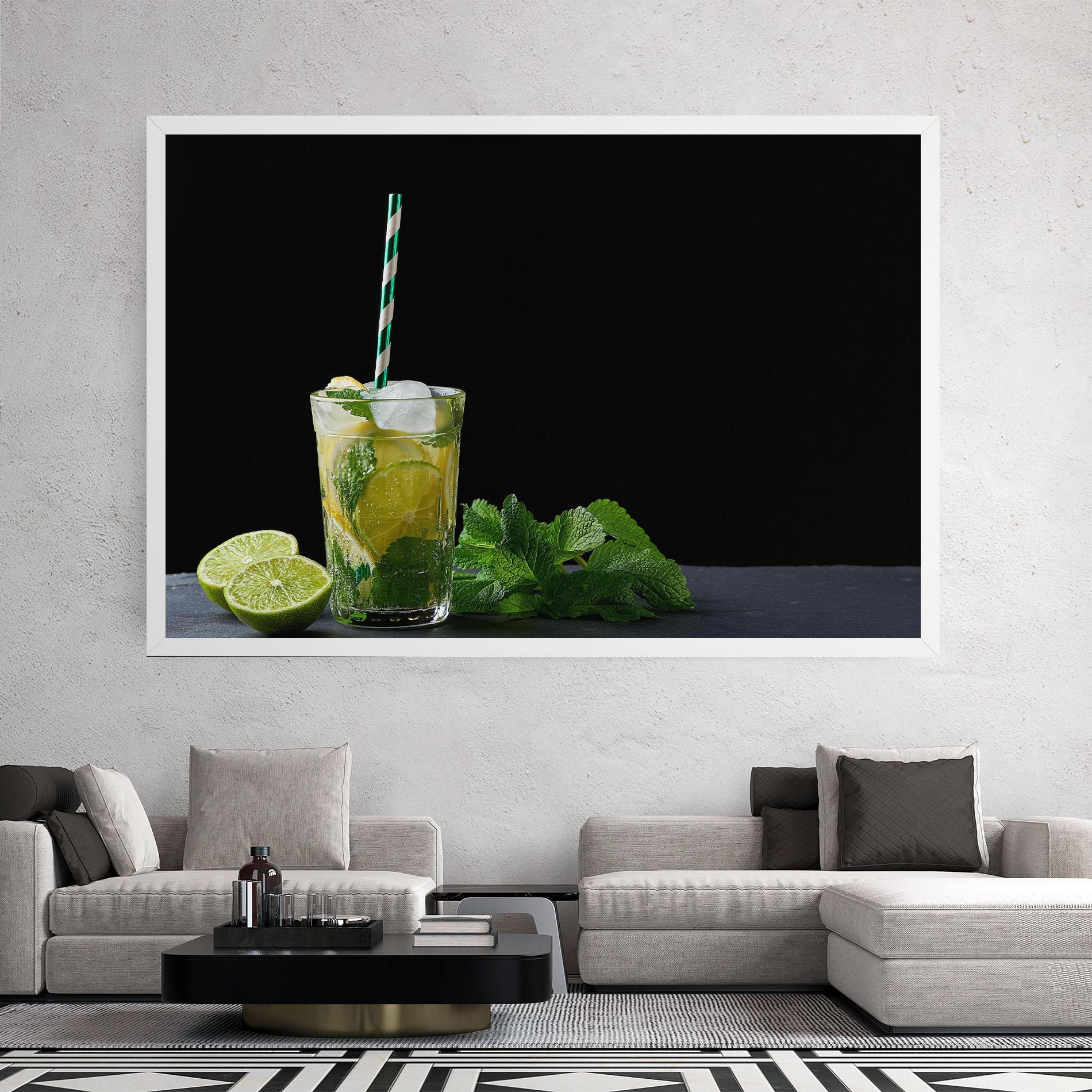 Картина на платно Refreshing Drink mockup 2