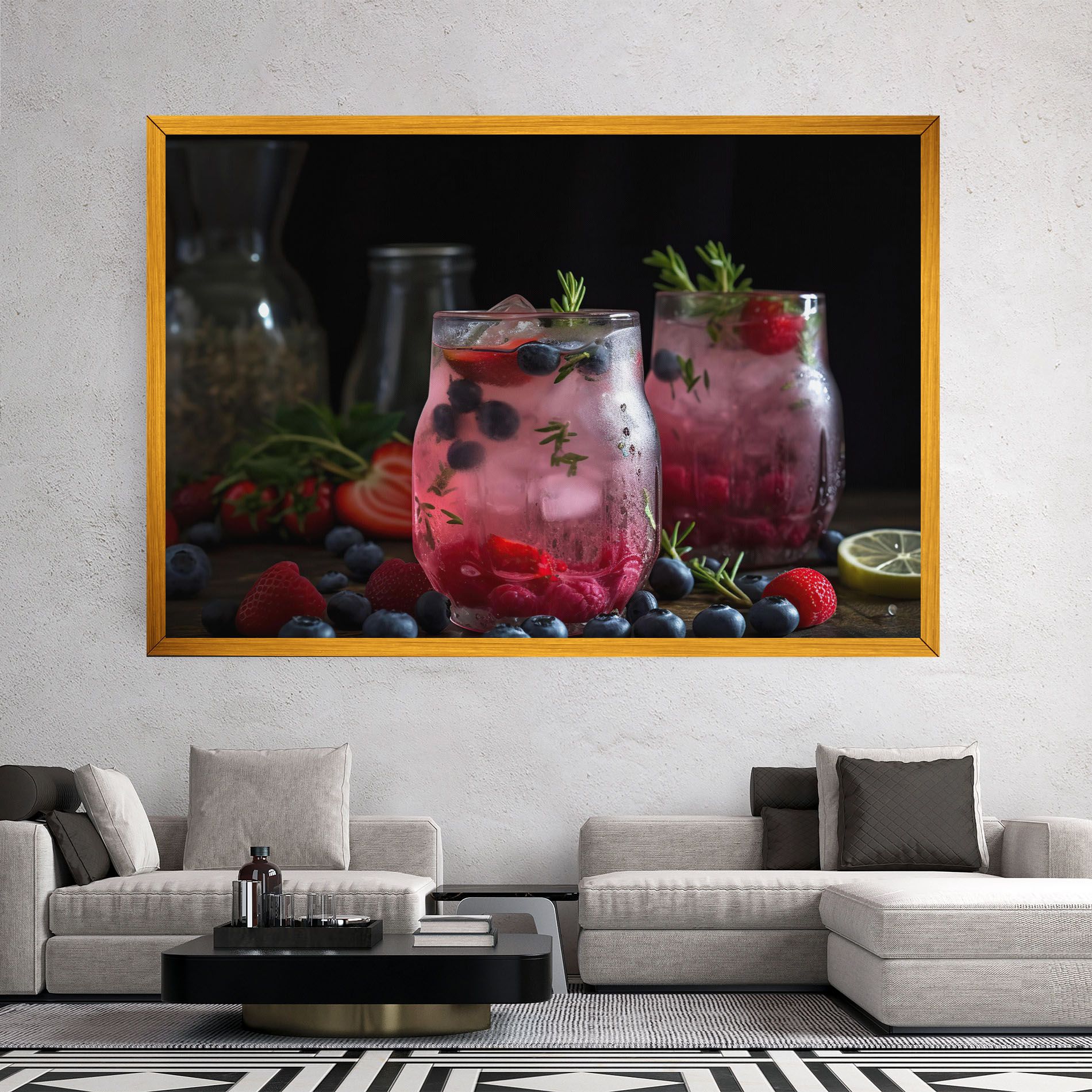 Berry Ice Drink mockup 2