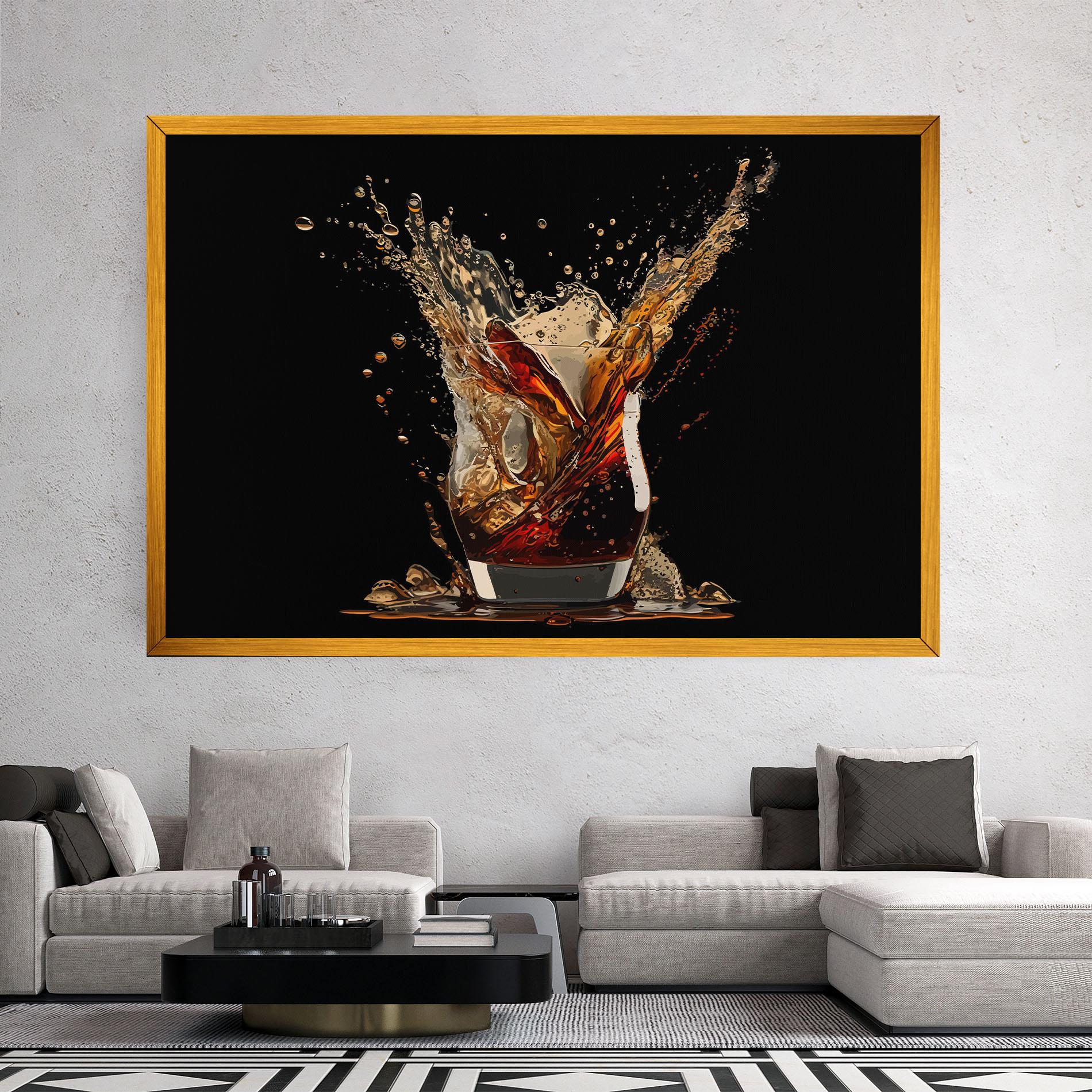 Картина на платно Cola Splash mockup 2